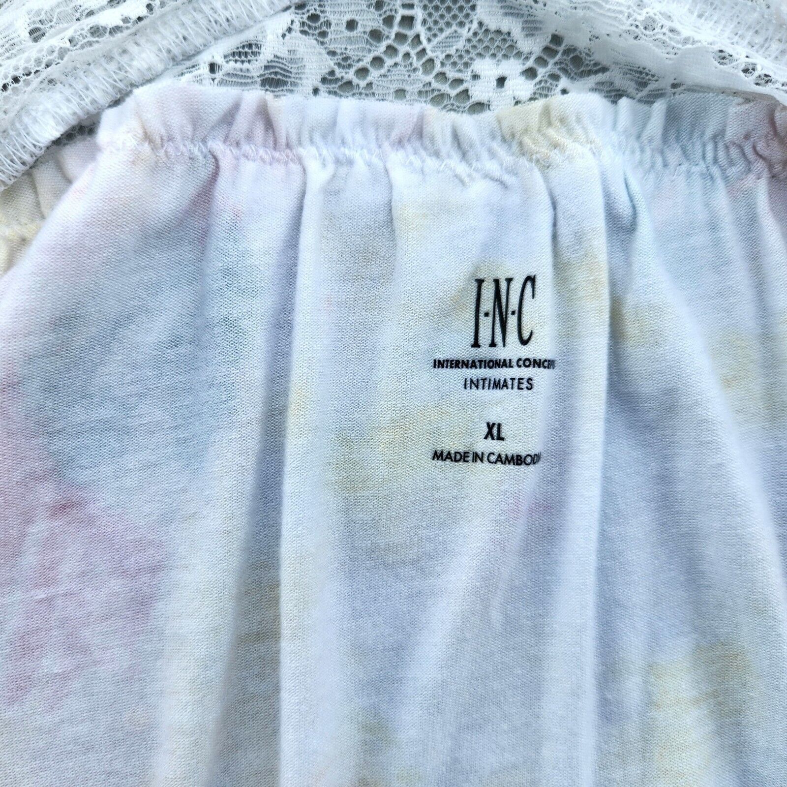 The Unbranded Brand INC Int. Concepts Women Lounge Lace-Trim Pajama Set Size XL Size ONE SIZE - 4 Thumbnail