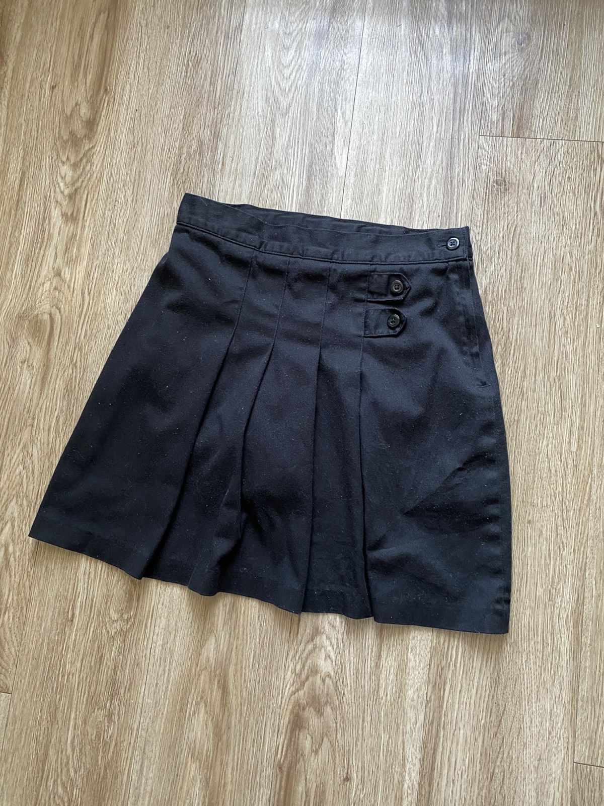 If Six Was Nine Y2K Black Pleated Skirt Size 28" / US 6 / IT 42 - 3 Thumbnail