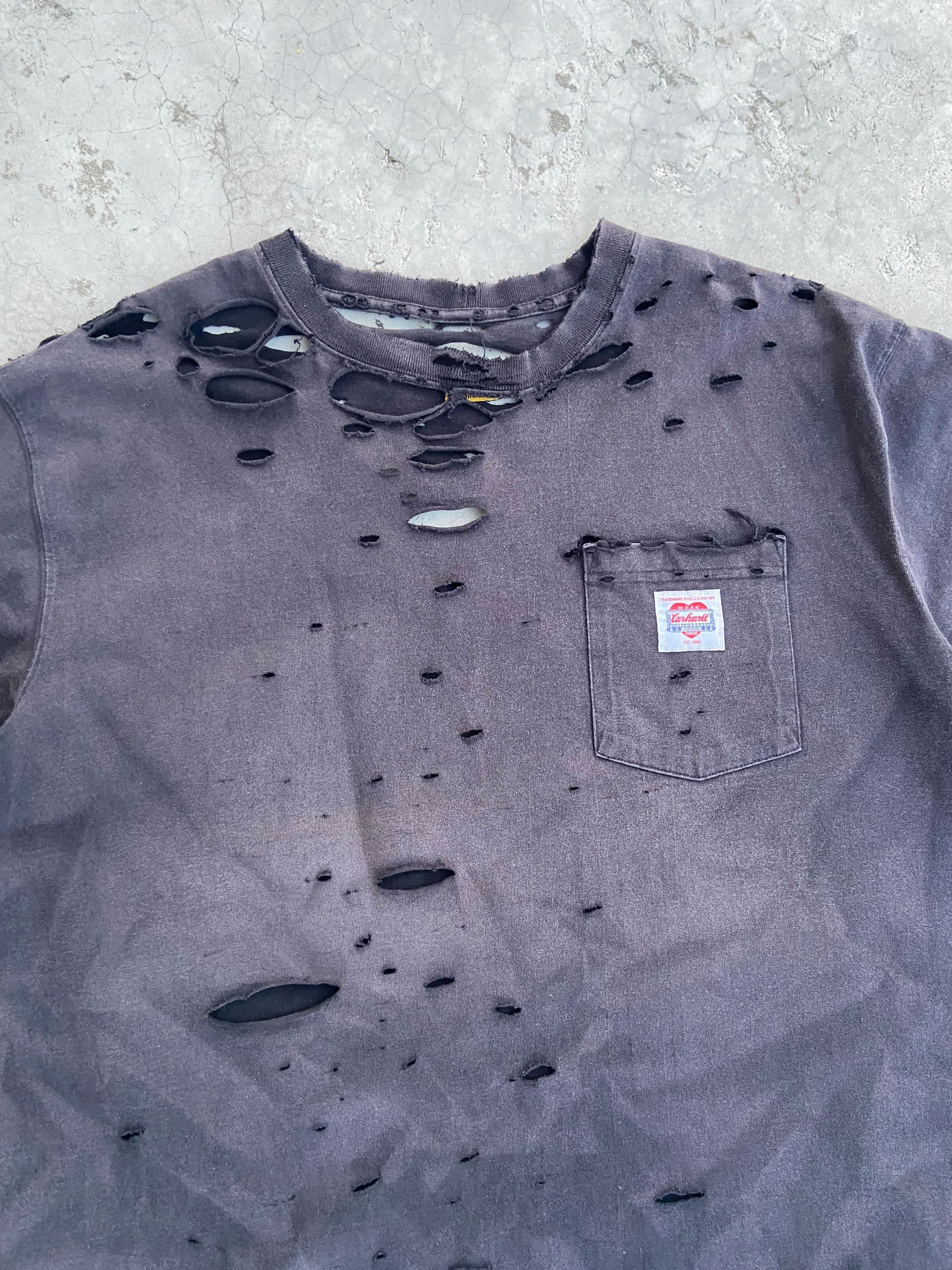 Carhartt Carhartt T-Shirt Thrashed Pocket ERD Grunge Size US XL / EU 56 / 4 - 3 Thumbnail