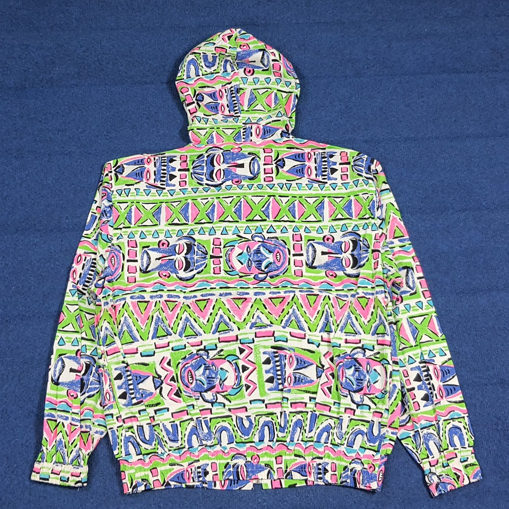 O'Neill Vintage 80s O'Neill Retro Surf Neon Geometric Jacket C282N1 Size US M / EU 48-50 / 2 - 3 Thumbnail