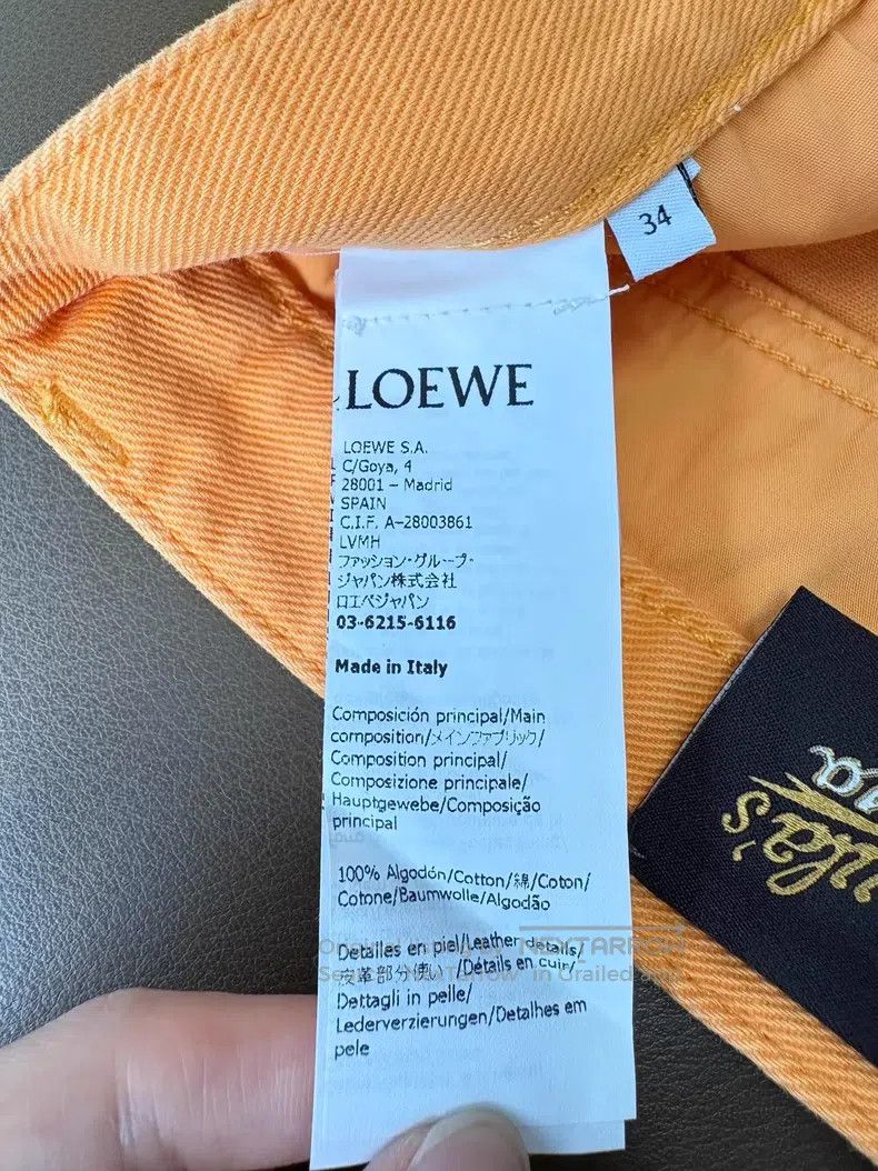 Loewe Loewe Fringed Denim Shorts with Gradual Color Change in Or Size 42" / US 20 - 8 Thumbnail