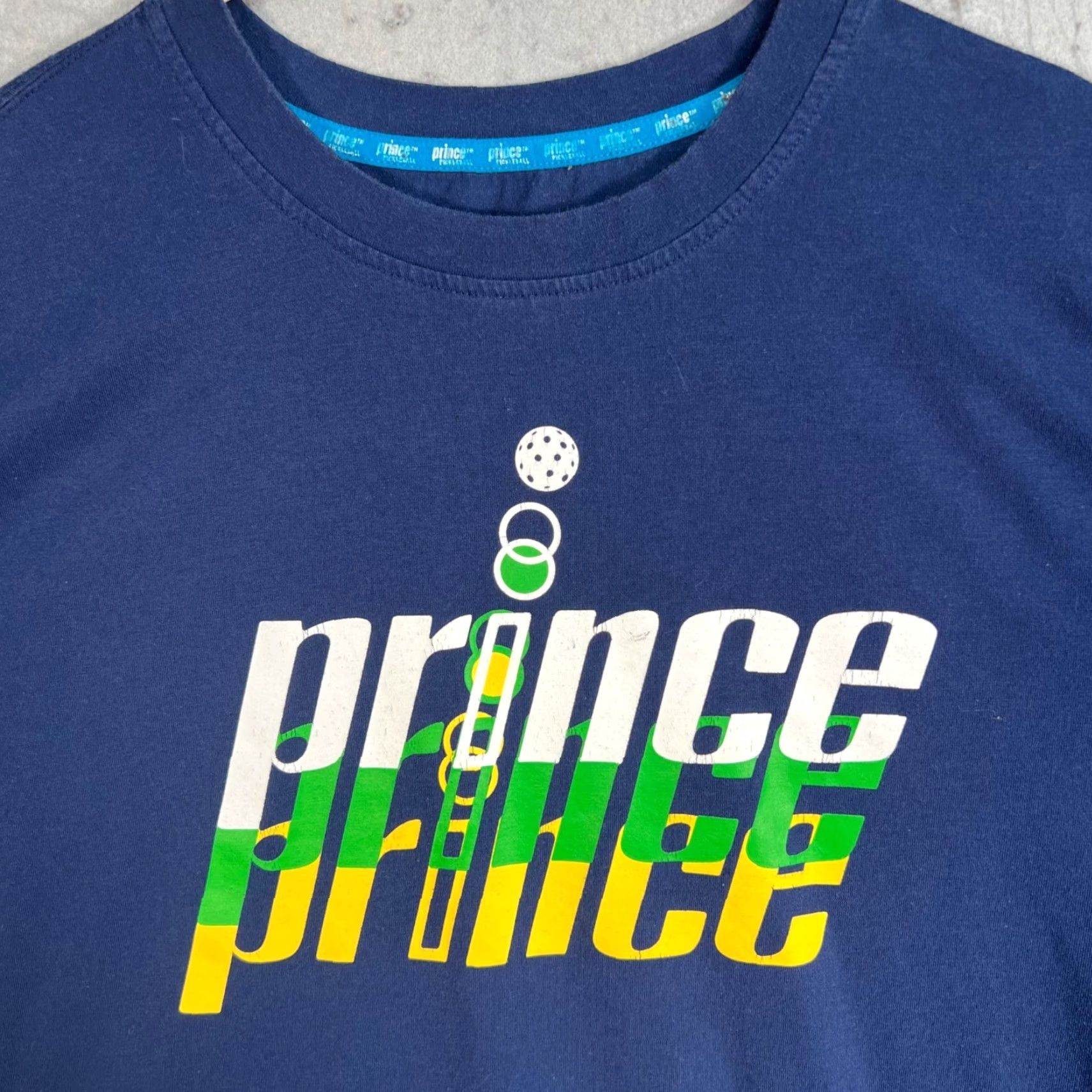 Prince Prince Navy Blue Graphic T-Shirt Mens Large Cotton Blend Shirt, Prince Pickleball, Short Sleeve Crew Neck, Logo, 2020s, Men Size US L / EU 52-54 / 3 - 5 Thumbnail
