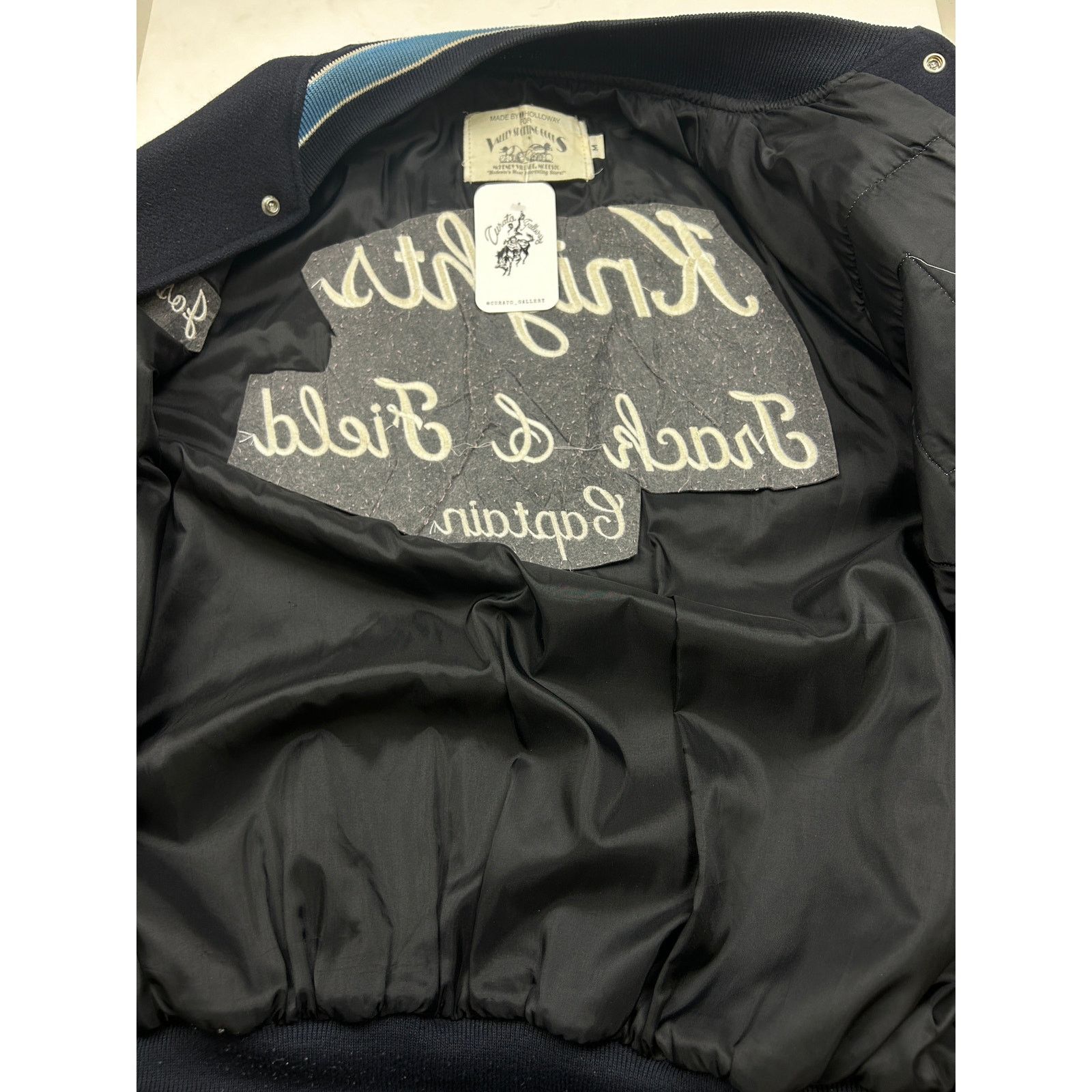 Vintage Vintage 90s Stitched Two Tone Wool Varsity Letterman L Size US L / EU 52-54 / 3 - 4 Thumbnail