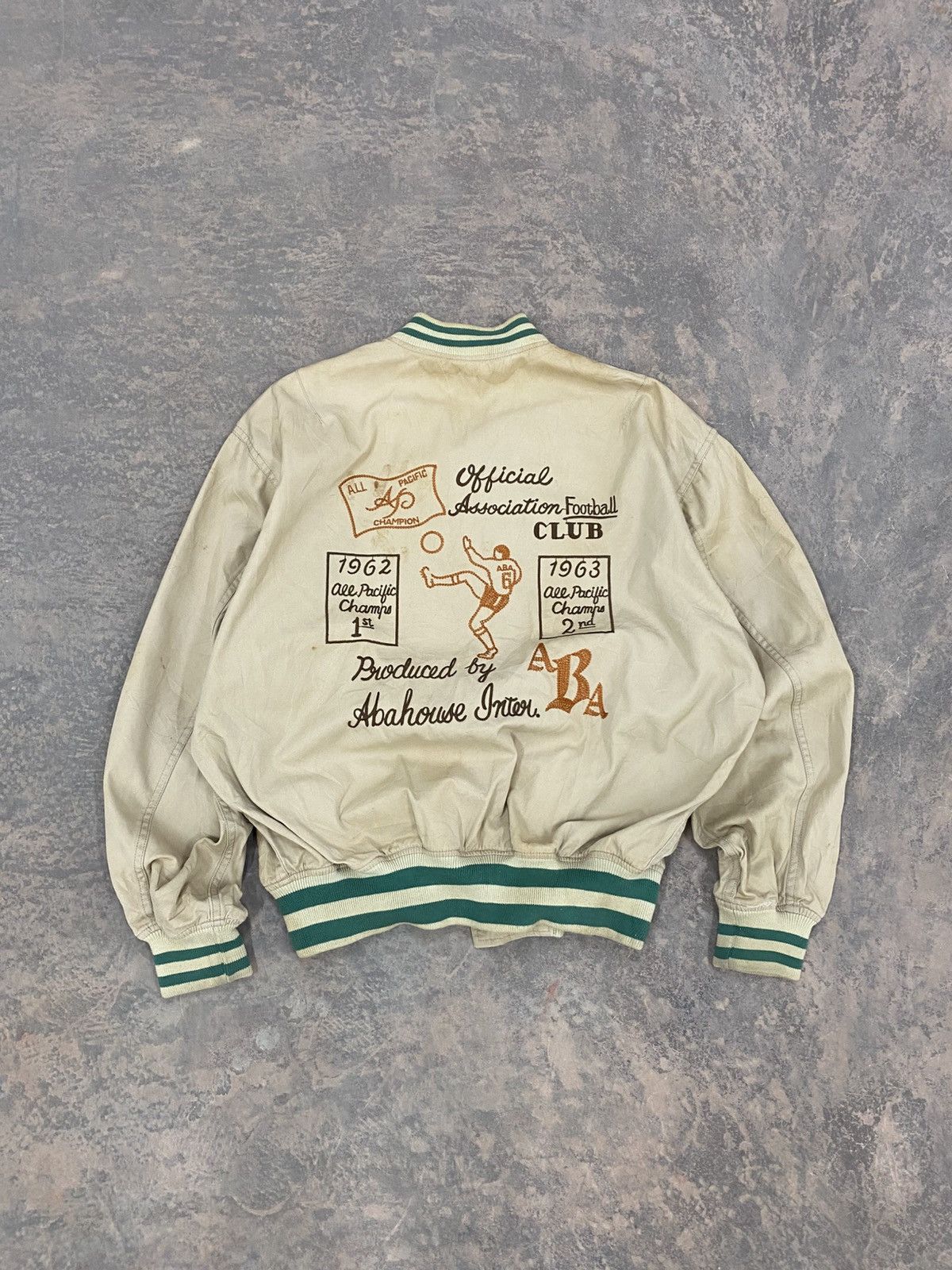 ABAHOUSE 1980s -Abahouse Football Club Varsity Jacket Size US L / EU 52-54 / 3 - 2 Thumbnail