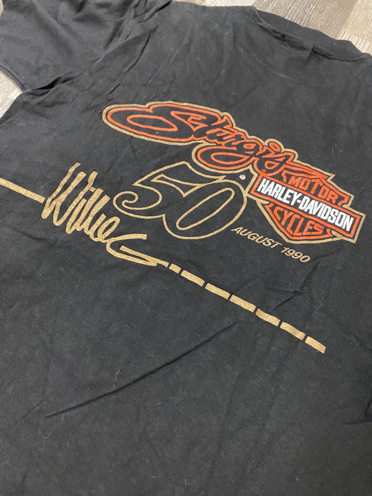 Harley Davidson Vintage 90’s 1990 Harley Davidson Willie G Tee T Shirt Grail Size US L / EU 52-54 / 3 - 8 Thumbnail