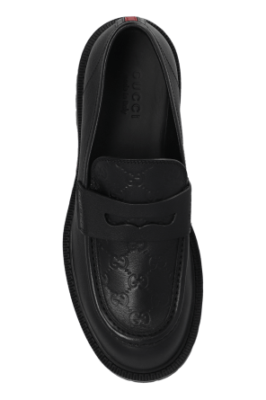 Gucci o1mt1gz0925 Men's Loafers With Web in Black Size US 12.5 / EU 45-46 - 4 Thumbnail