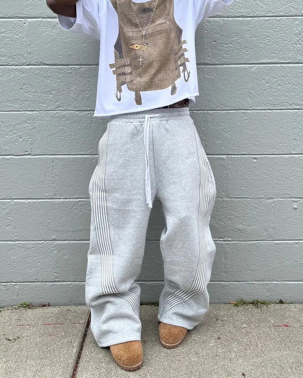 Japanese Brand × Other Pure Cotton Elastic Waist Baggy Sweatpants Size US 30 / EU 46 - 3 Thumbnail