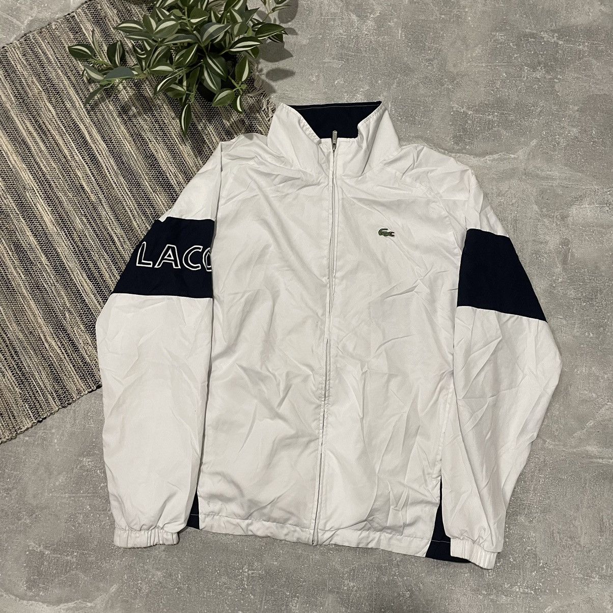 Vintage Vintage 90s retro jacket Lacoste Sport track bomber 80s big ...