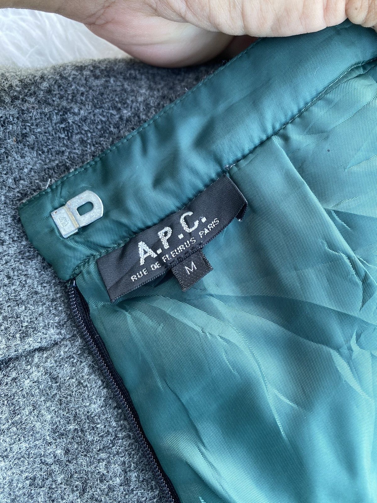A.P.C. Rare Vintage A.P.C Wool Box Pleated Skirt Size 28" / US 6 / IT 42 - 7 Thumbnail
