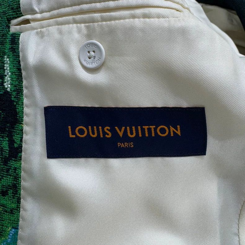 Louis Vuitton Louis Vuitton Flocked floral blazer jacket Size US S / EU 44-46 / 1 - 2 Thumbnail