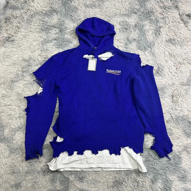 Balenciaga Balenciaga Distressed Two-Piece Coca-Cola Sweater Size US S / EU 44-46 / 1 - 2 Thumbnail