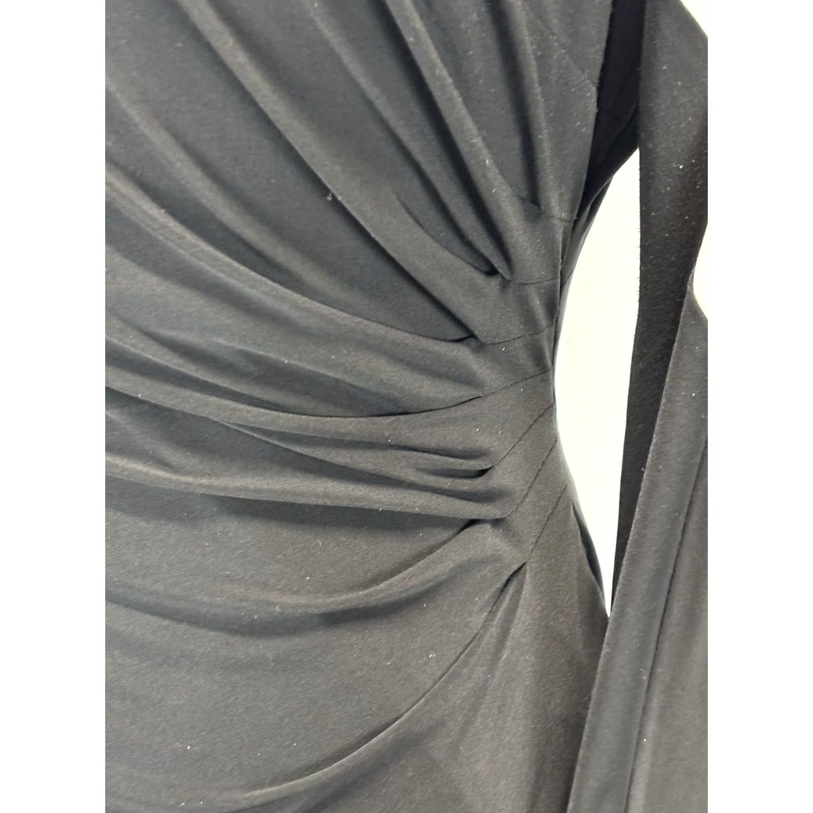 Ralph Lauren VINTAGE Lauren Ralph Lauren Sheath Dress Women’s 10 Black Ivory Ruched Boat Neck Pullover Party/Cocktail Business Mens? Size L / US 10 / IT 46 - 6 Thumbnail