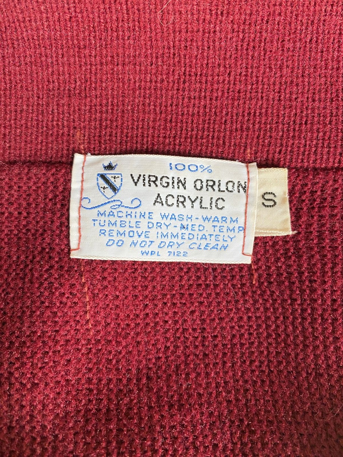 Vintage VIRGIN ORLON ACRYLIC Red Silk Shirt with Brown Leather Trim Size US S / EU 44-46 / 1 - 5 Thumbnail