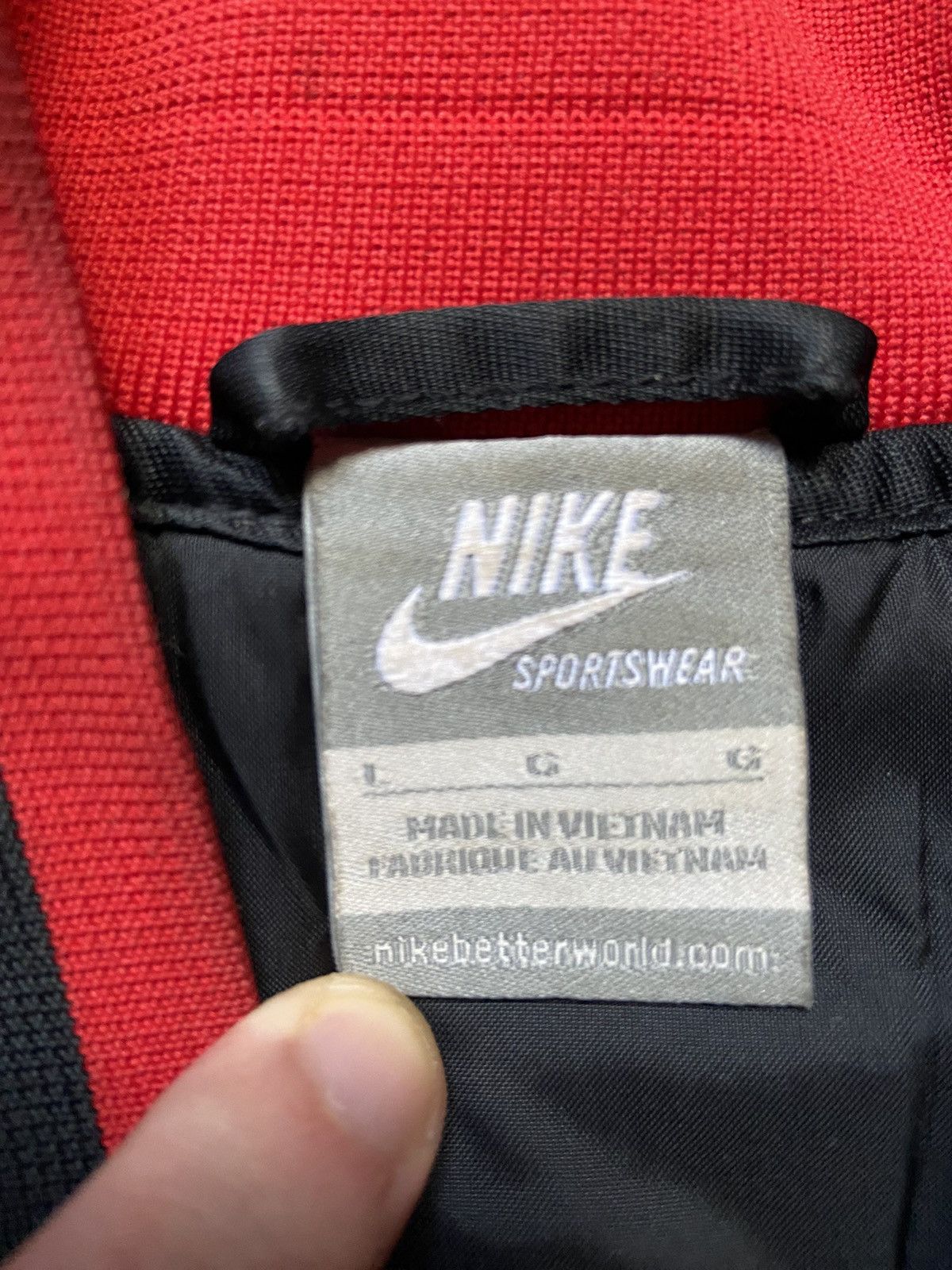 Nike × Vintage Nike varsity bomber jacket force uptown 1989 Size US M / EU 48-50 / 2 - 6 Thumbnail