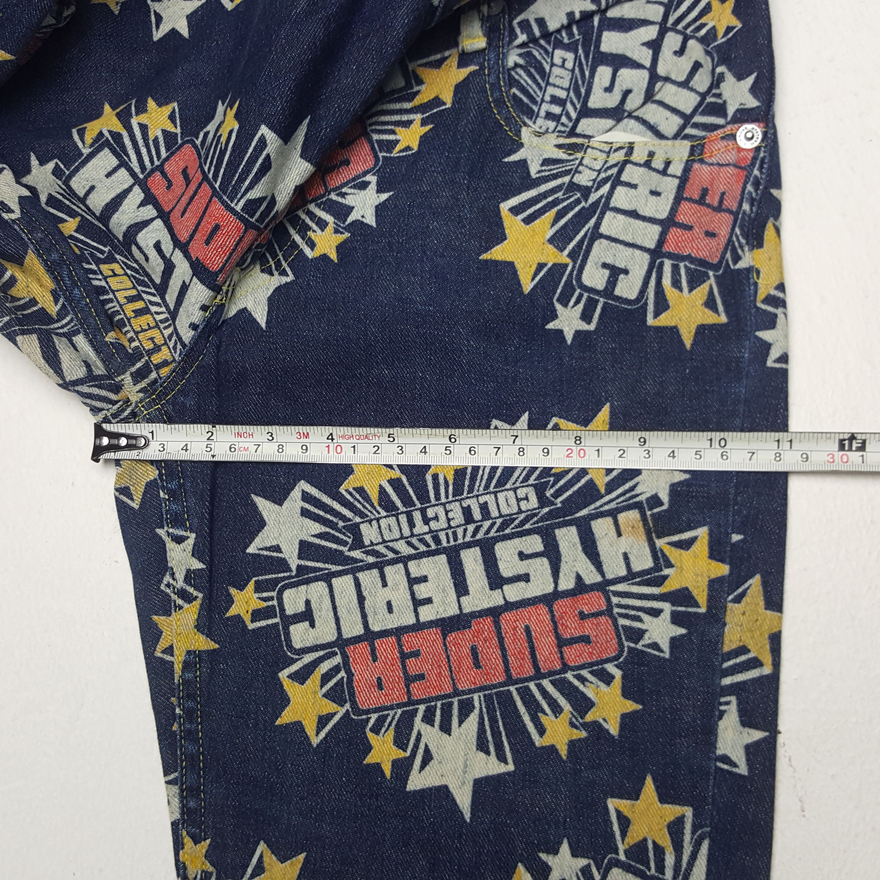 Hysteric Glamour × Japanese Brand × Vintage Vintage Hysteric Glamour Super Overprinted Denim Jeans Size US 29 - 9 Thumbnail