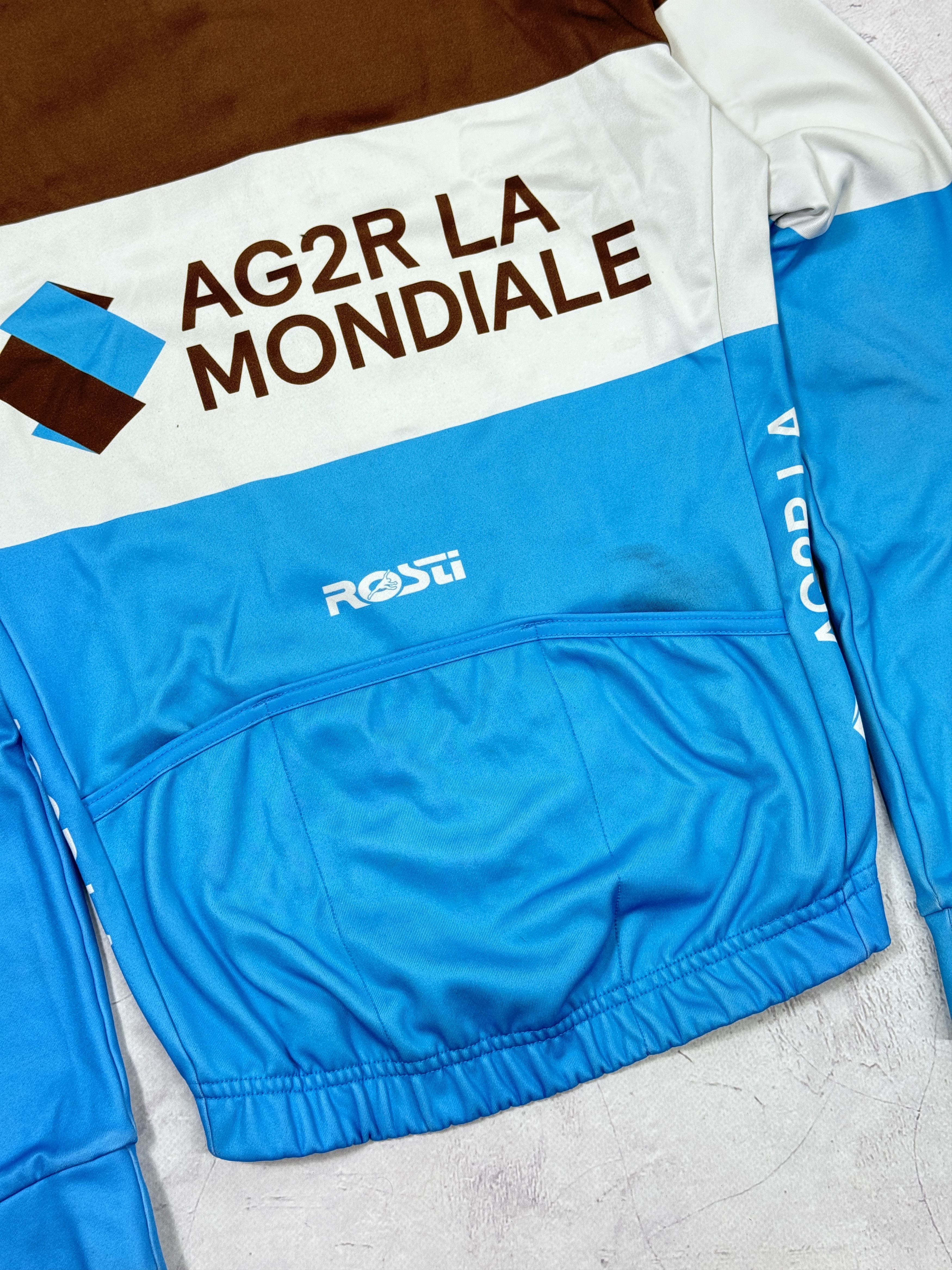 Vintage Rosti Warm Cycling Jersey Eddy Merckx AG2R LA Mondiale Size US XS / EU 42 / 0 - 13 Thumbnail