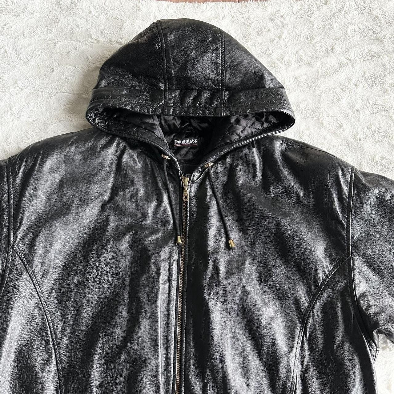 Wilsons Leather Vintage Wilsons Leather Jacket Coat Womens M Black Full Zip Size M / US 6-8 / IT 42-44 - 3 Thumbnail
