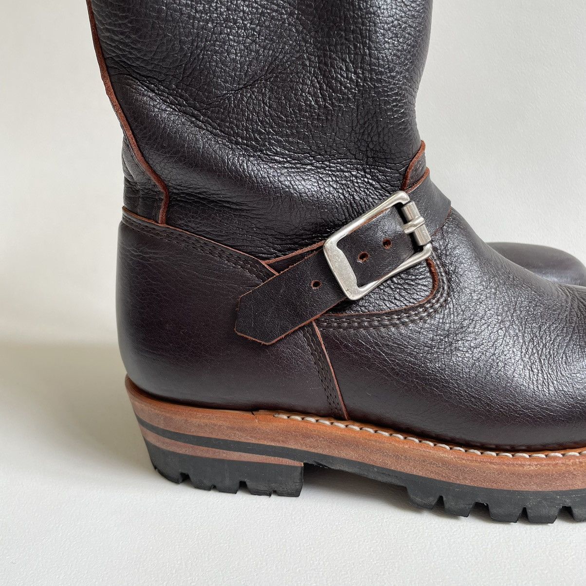 DENIM TEARS × Our Legacy ‘Corrall’ Oxblood Leather Engineer Boots Size US 9 / IT 39 - 13 Thumbnail
