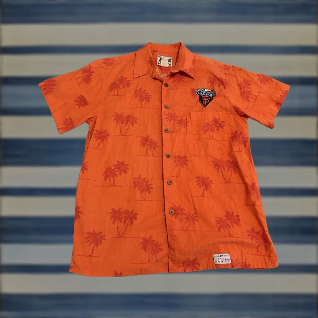 Reyn Spooner VINTAGE Reyn Spooner MLB San Francisco Giants World Series Champions Orange Shirt Medium Size US M / EU 48-50 / 2 - 1 Thumbnail