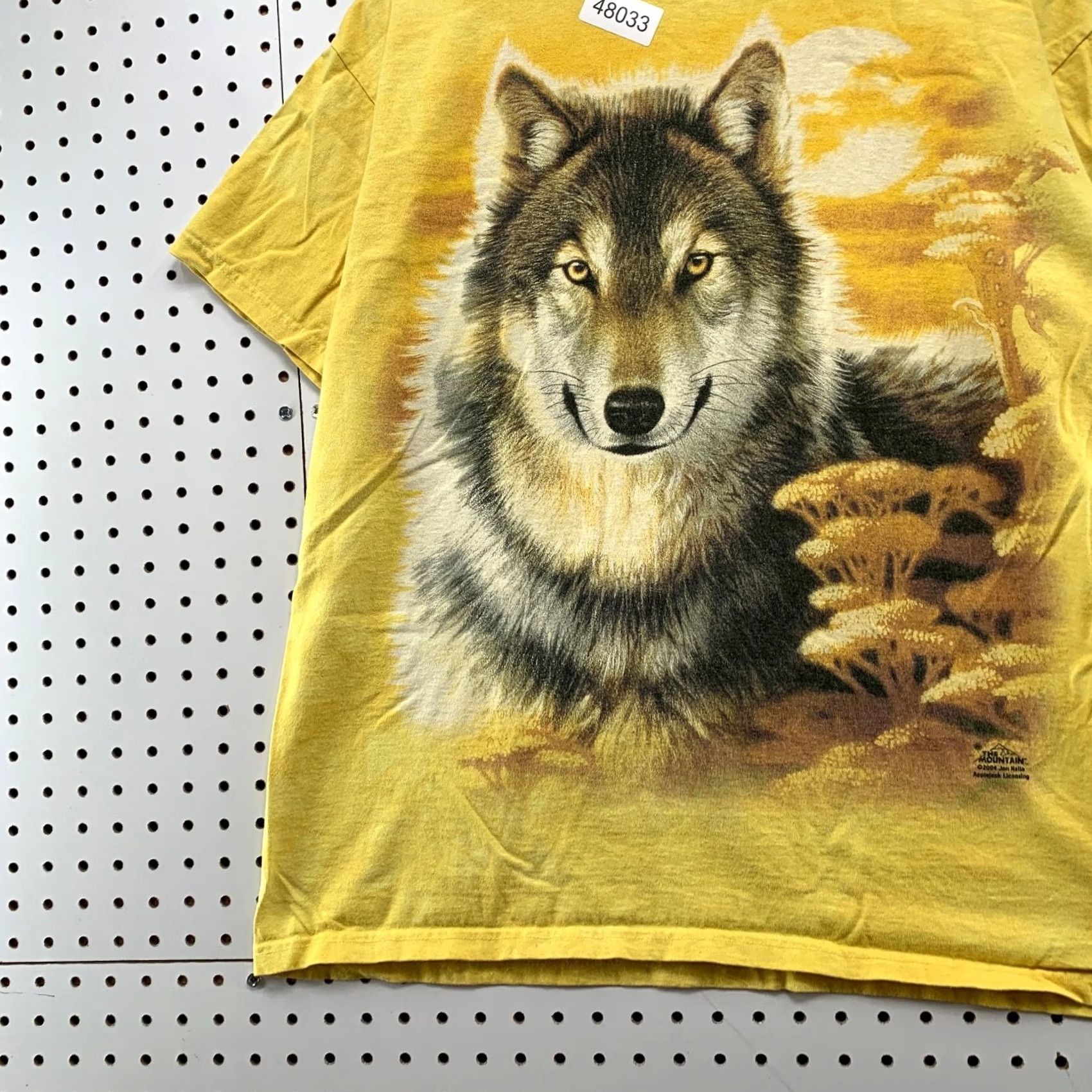 The Mountain VINTAGE The Mountain Wolf Nature Shirt Mens L Yellow USA Acid Wash Wolves Shirt Size US L / EU 52-54 / 3 - 5 Thumbnail