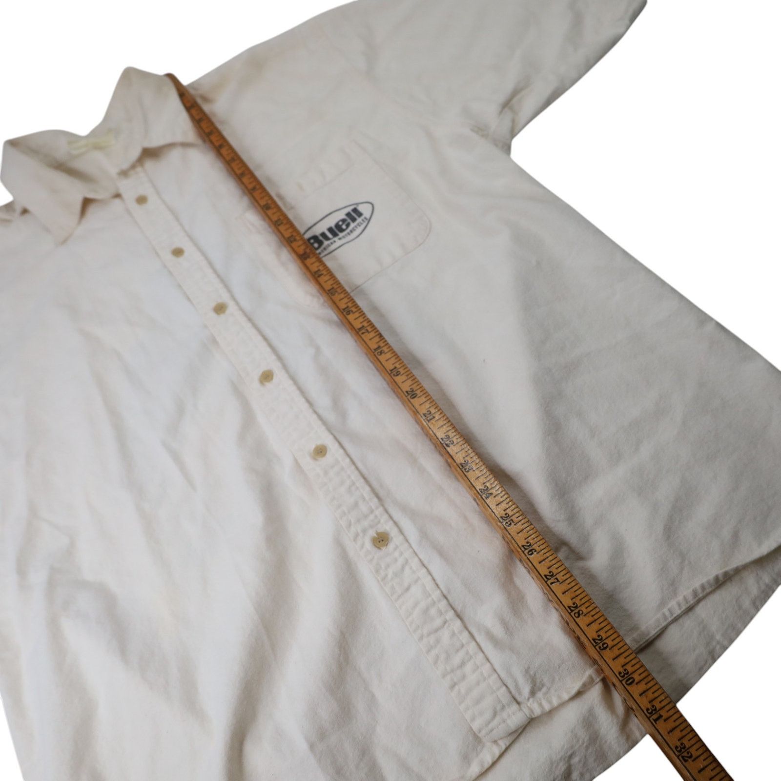 Harley Davidson × Vintage VTG 1996 Harley Davidson Buell Graphic Button Up Work Shirt Size US XL / EU 56 / 4 - 9 Thumbnail