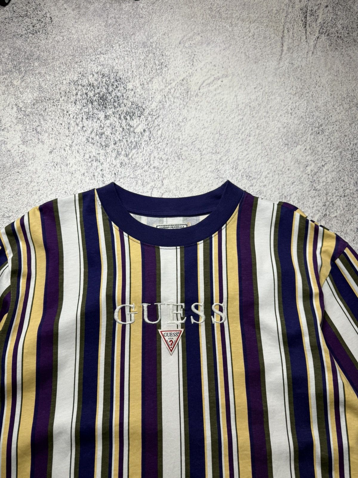 A$AP Rocky Guess x A$AP Rocky Long Sleeve Orange Striped T-Shirt Size US L / EU 52-54 / 3 - 5 Thumbnail