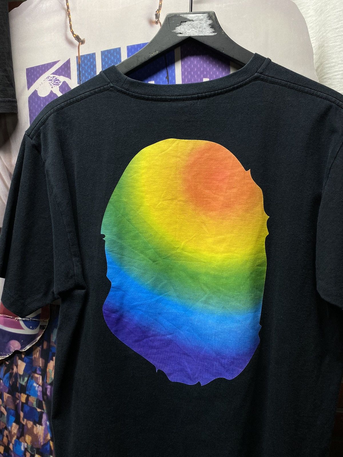 Bape Rainbow Big Ape Head Tee Size US M / EU 48-50 / 2 - 4 Thumbnail