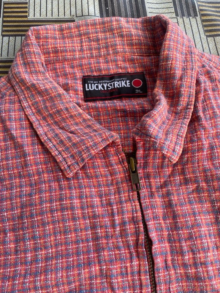 Vintage Lucky Strike FULLZIPPER LONGSLEVE Size US L / EU 52-54 / 3 - 3 Thumbnail