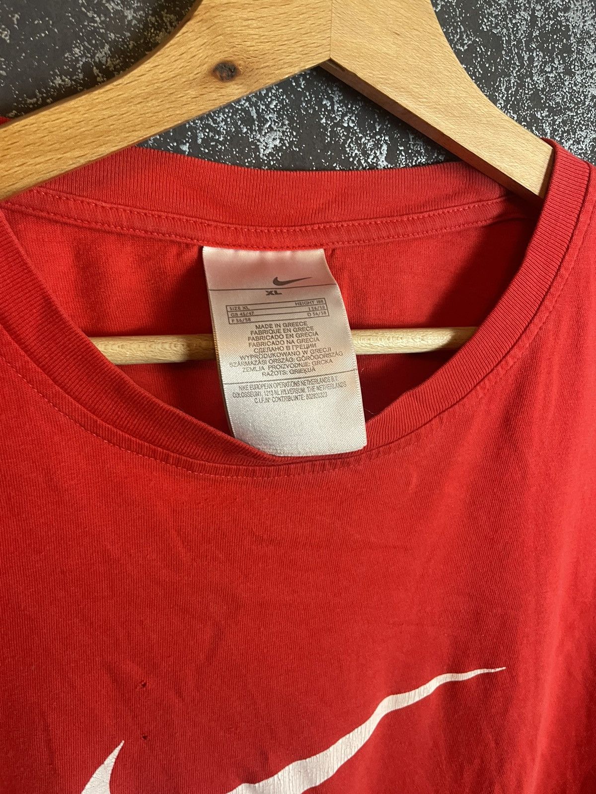 Nike × Nike ACG × Vintage Vintage Nike Big Swoosh Nike Box Logo Nike T-Shirt Size US XL / EU 56 / 4 - 3 Thumbnail