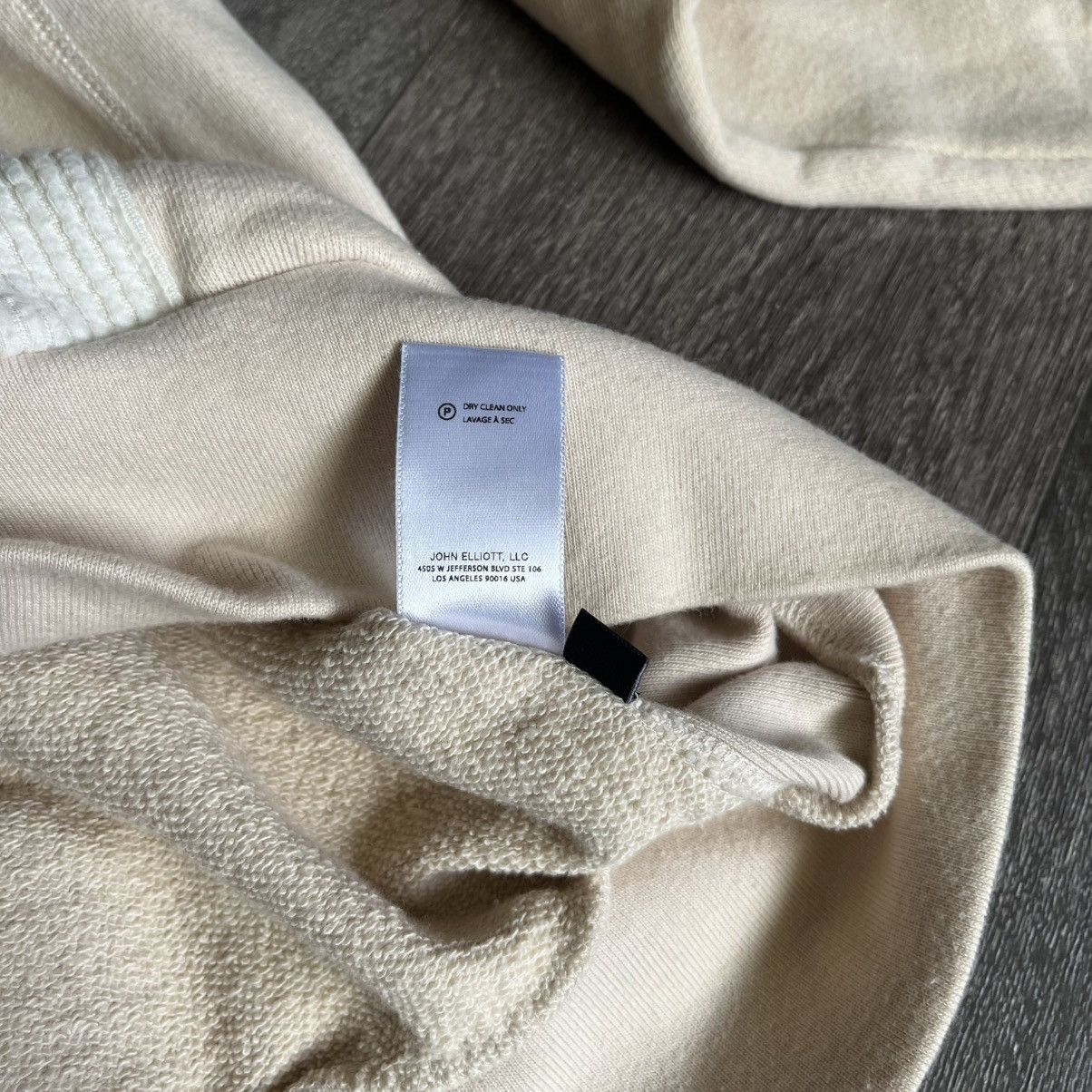 John Elliott John Elliott Distorted Colorblock Ivory Hoodie F/W 2018 Size US XL / EU 56 / 4 - 9 Thumbnail