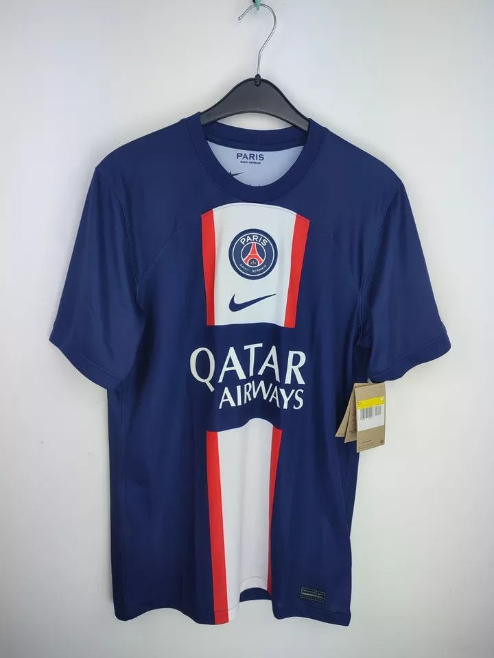 Nike 2022-23 Paris Saint-Germain Home FOOTBALL Kit SHIRT SOCCER Size US M / EU 48-50 / 2 - 8 Thumbnail