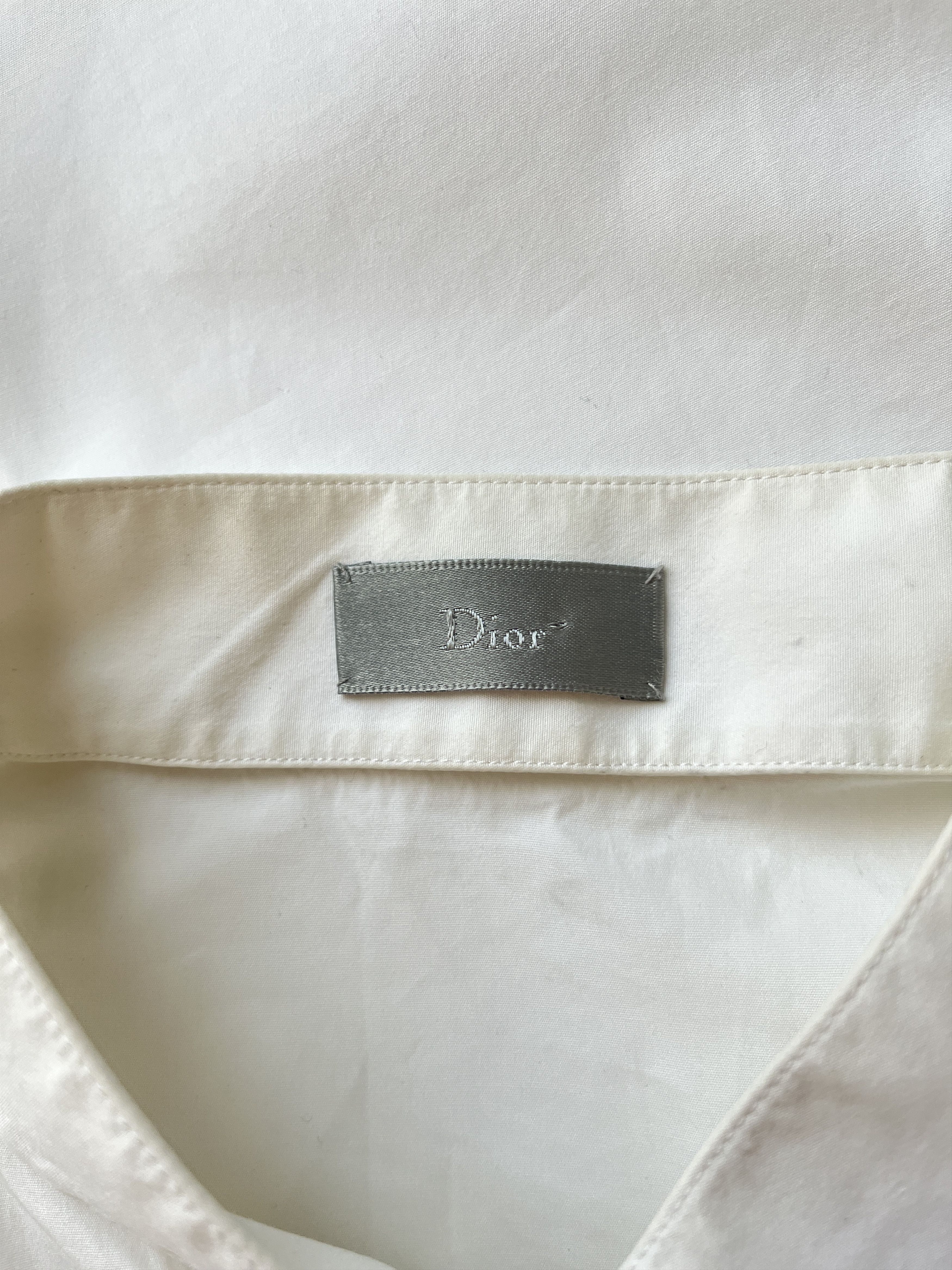 Dior ⚡️QUICK SALE⚡️Dior KVA White Button Up Shirt, Mao Collar Size US M / EU 48-50 / 2 - 3 Thumbnail