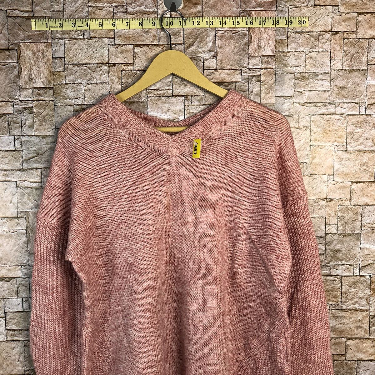 Homespun Knitwear × Japanese Brand Top Valu Pink Knitwear #A657 Size L / US 10 / IT 46 - 2 Thumbnail