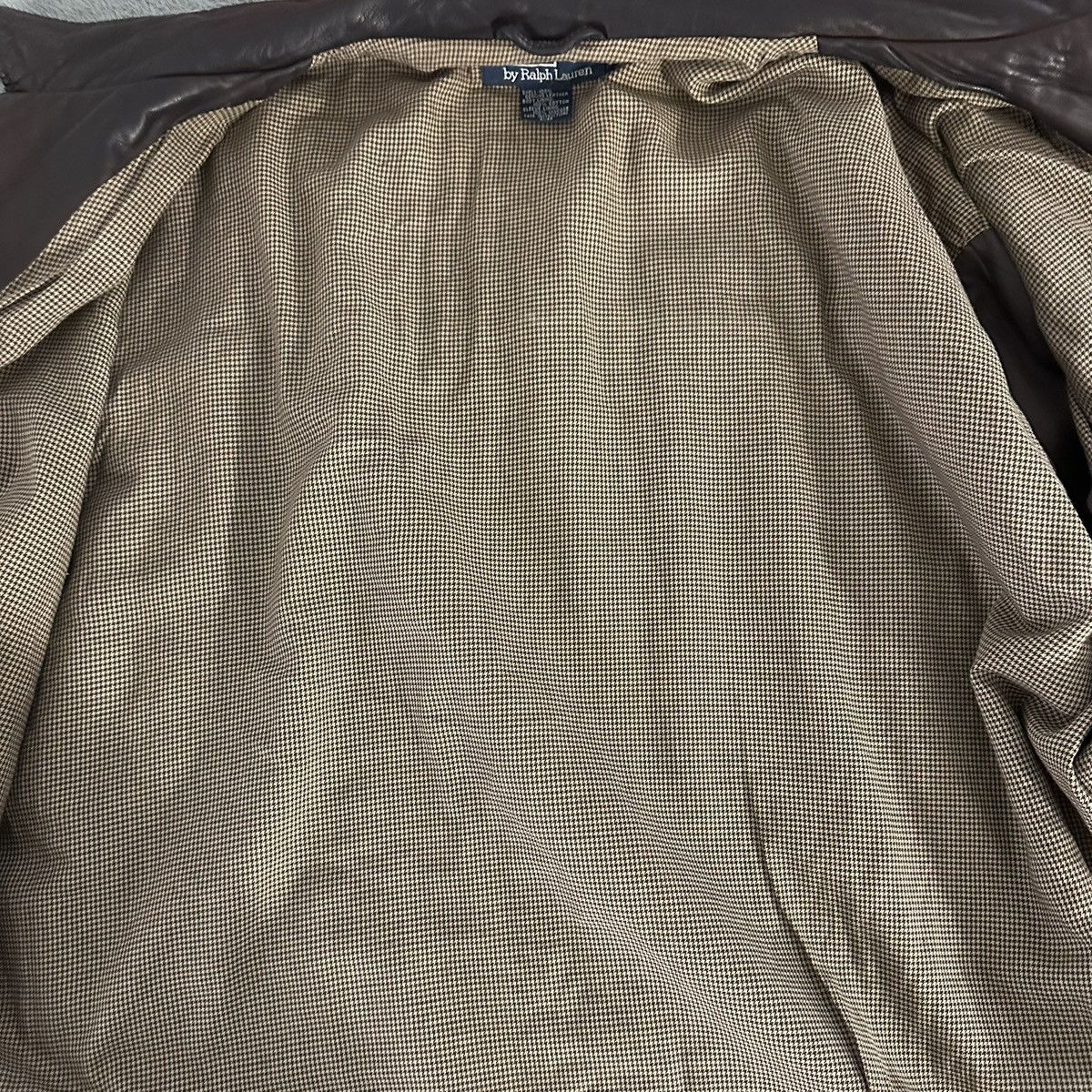 Polo Ralph Lauren Vintage Ralph Lauren Chocolate Brown Collared Leather Jacket Size US XL / EU 56 / 4 - 5 Thumbnail
