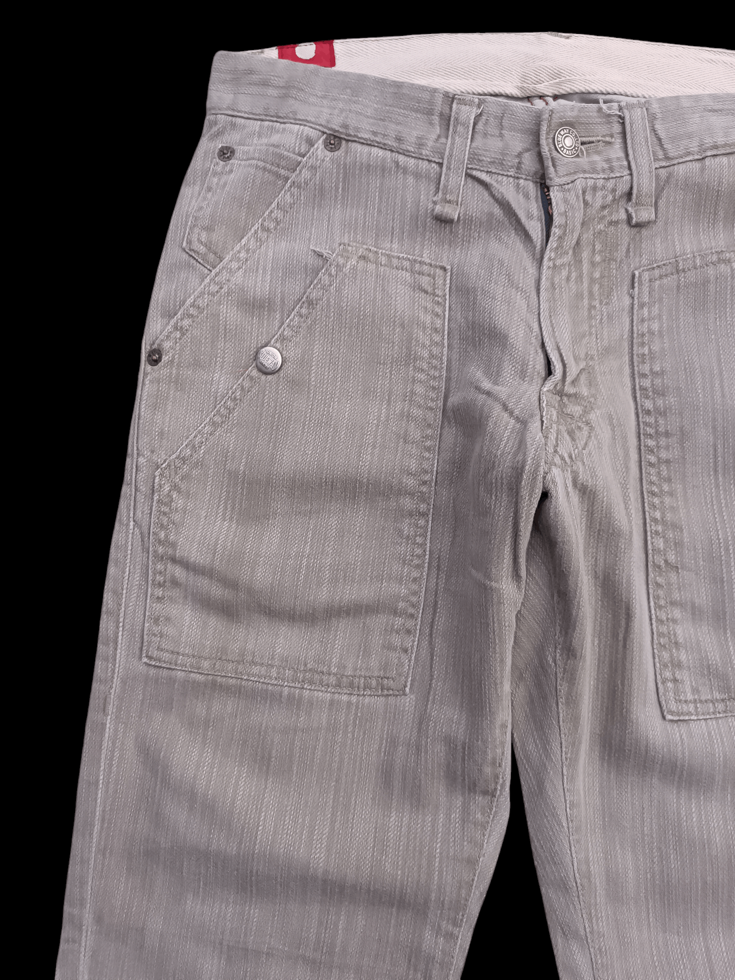 Hysteric Glamour × Japanese Brand × Tornado Mart FLARED Blue Way Multi Pocket Boot Cut Jeans Size US 29 - 6 Thumbnail