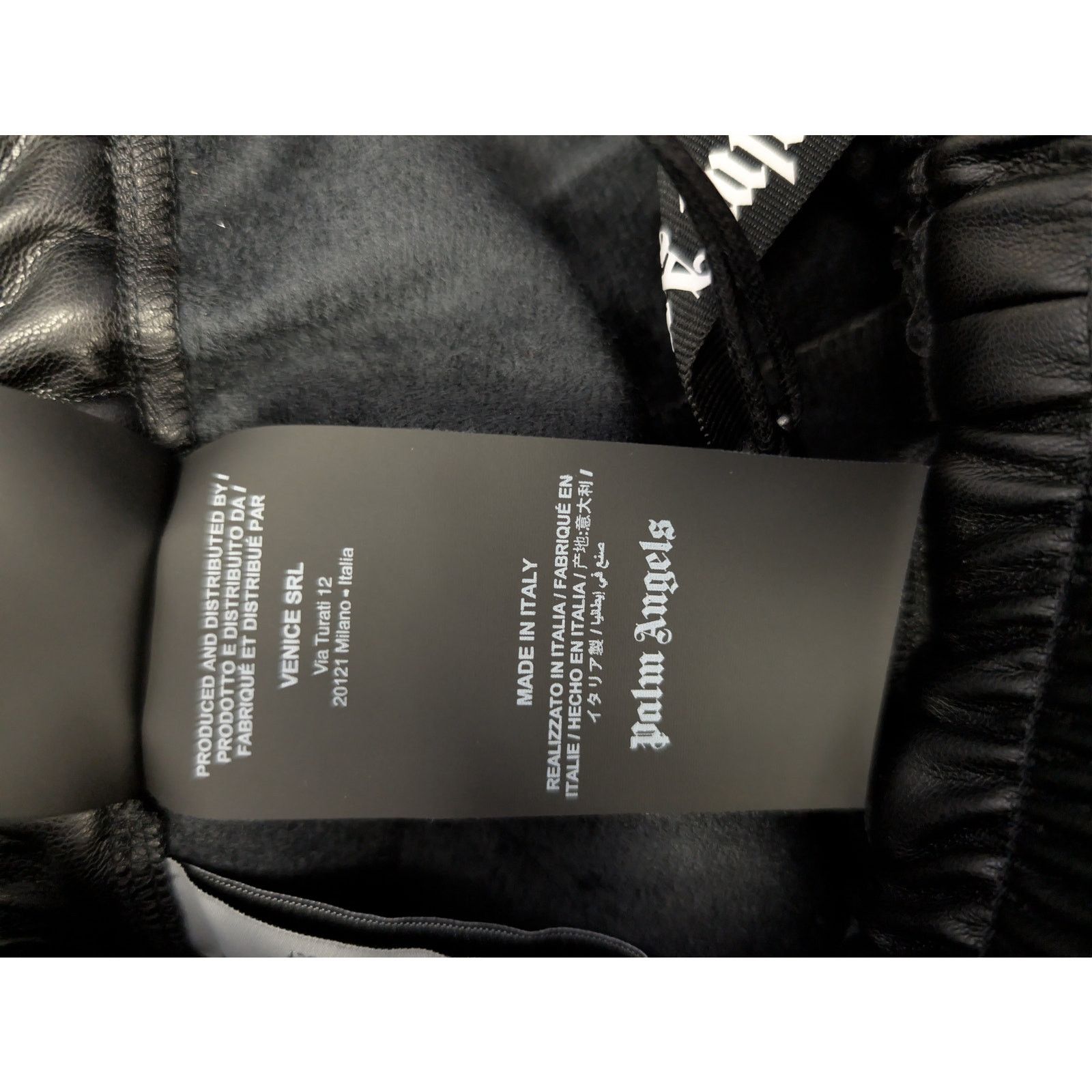 Palm Angels o1rshd1 Leather Effect Track Pants in Black / Off White Size US 36 / EU 52 - 21 Thumbnail