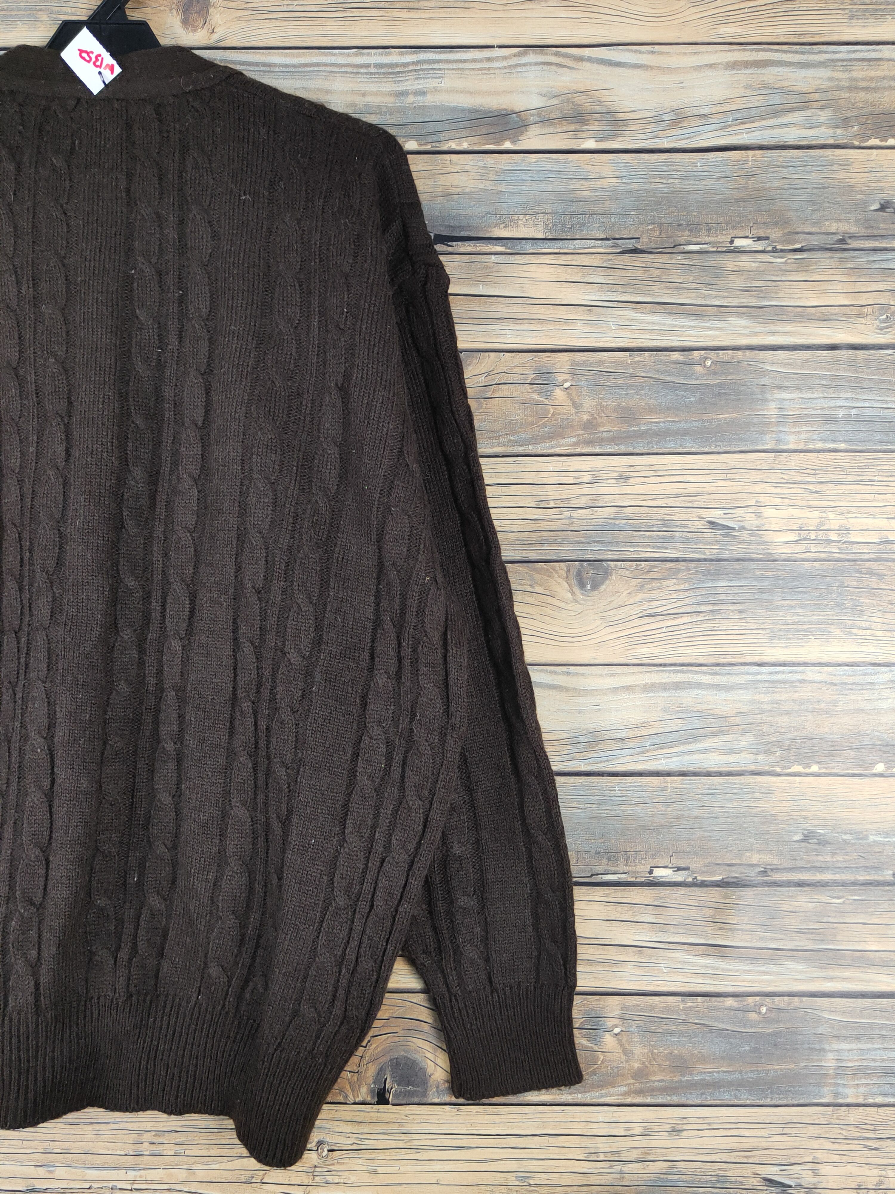 Vintage Japanese Brand Dark Brown knitwear Cardigan #W1352 Size US L / EU 52-54 / 3 - 9 Thumbnail