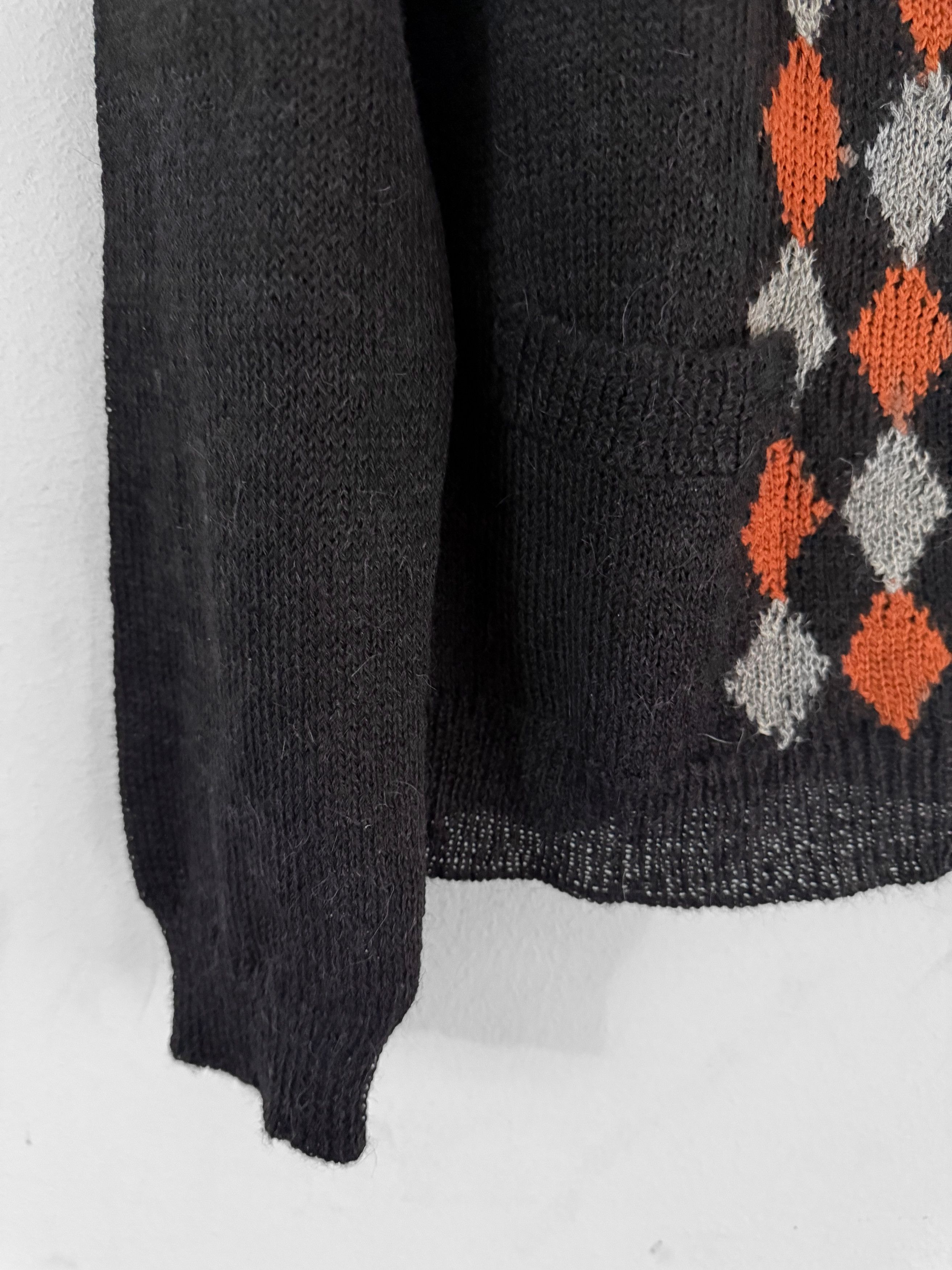 Prada Prada Deep Scoop Argyle Sweater Size US L / EU 52-54 / 3 - 10 Thumbnail