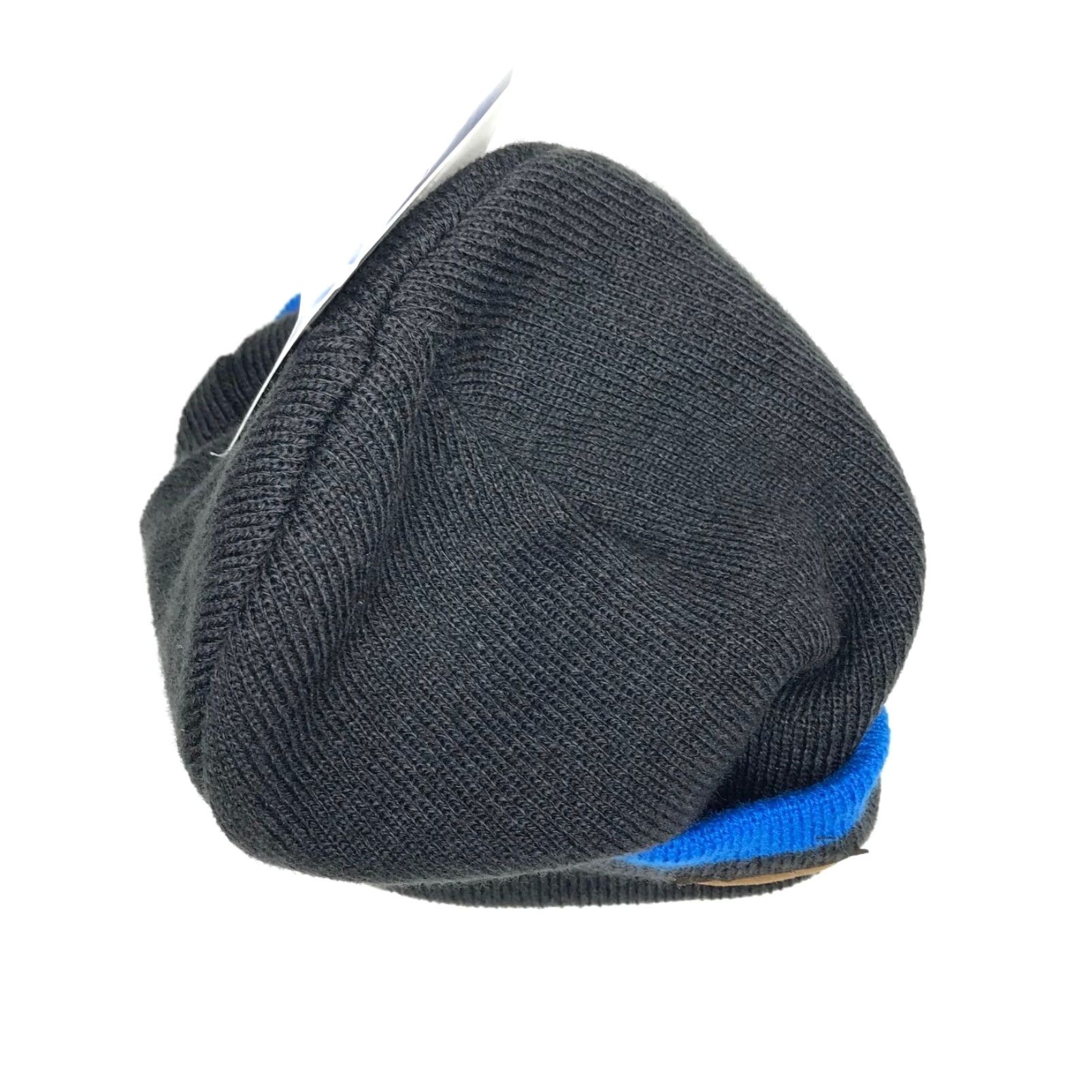 Vintage Wells Lamount Beanie Mens One Size Knit Hat Dark Gray Blue Knit Beanie Solid Wool Not Wool? Size ONE SIZE - 5 Thumbnail