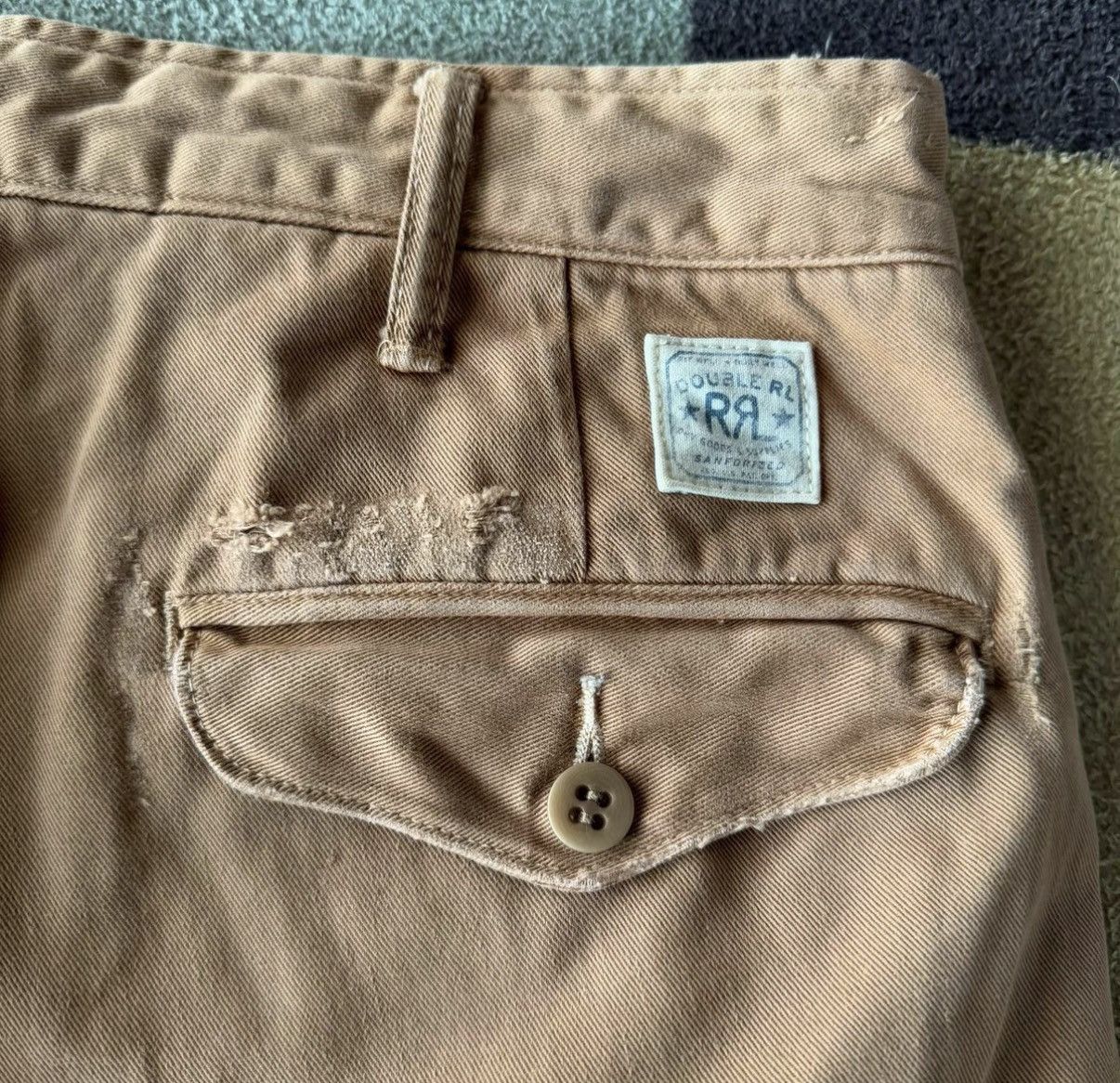 RRL Ralph Lauren RRL Ralph Lauren Patchwork Distressed Pants K22 Size US 31 - 8 Thumbnail