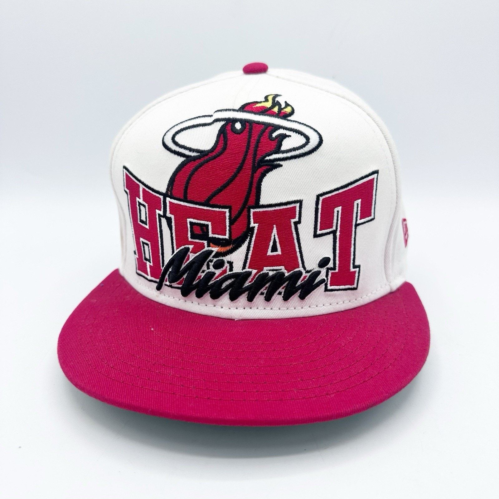New Era New Era Hardwood Classics Miami Heat Spell Out 3D Snapback Size ONE SIZE - 1 Thumbnail