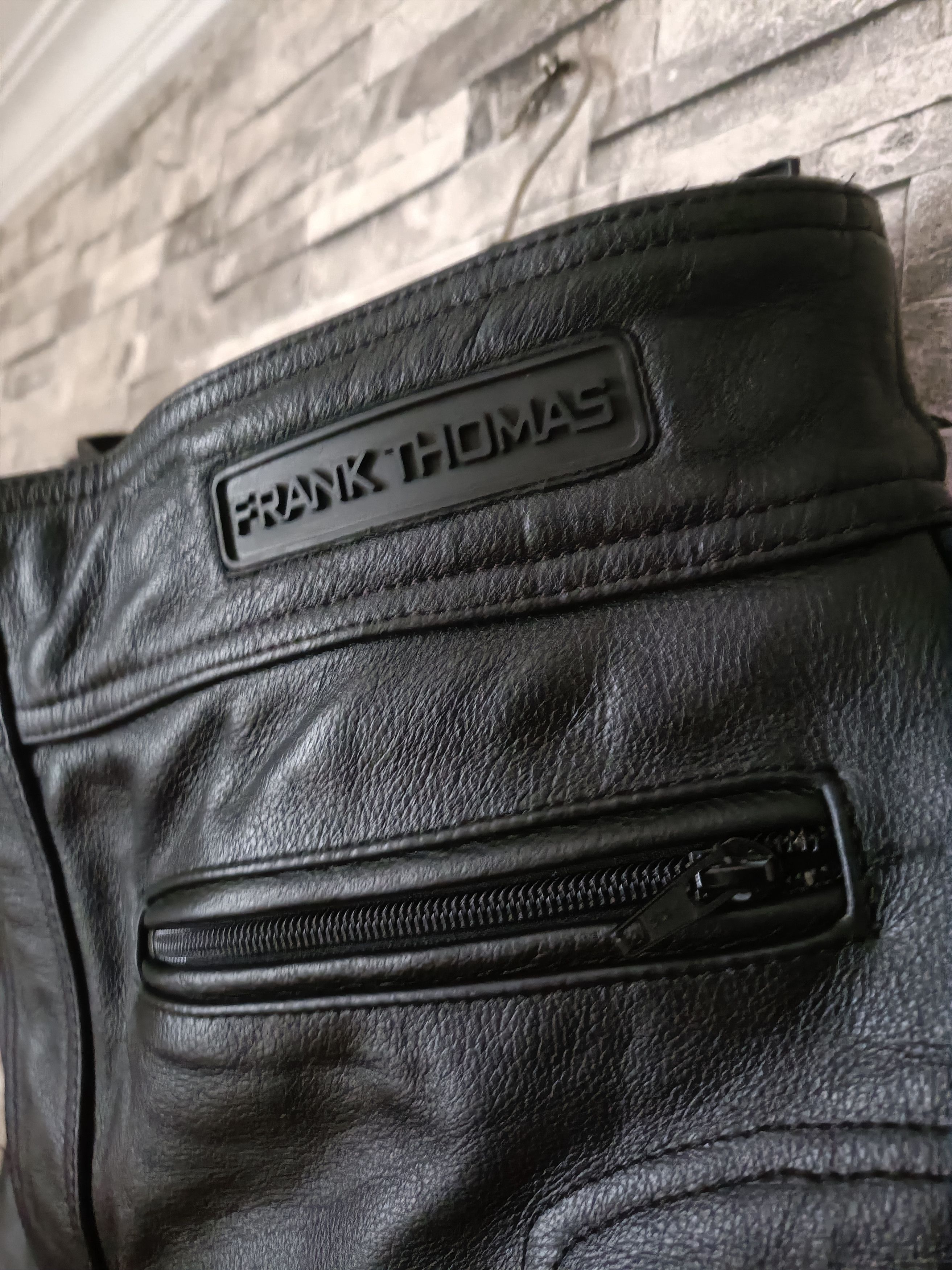 Leather Frank Thomas full grain leather touring biker pants Size US 34 / EU 50 - 4 Thumbnail