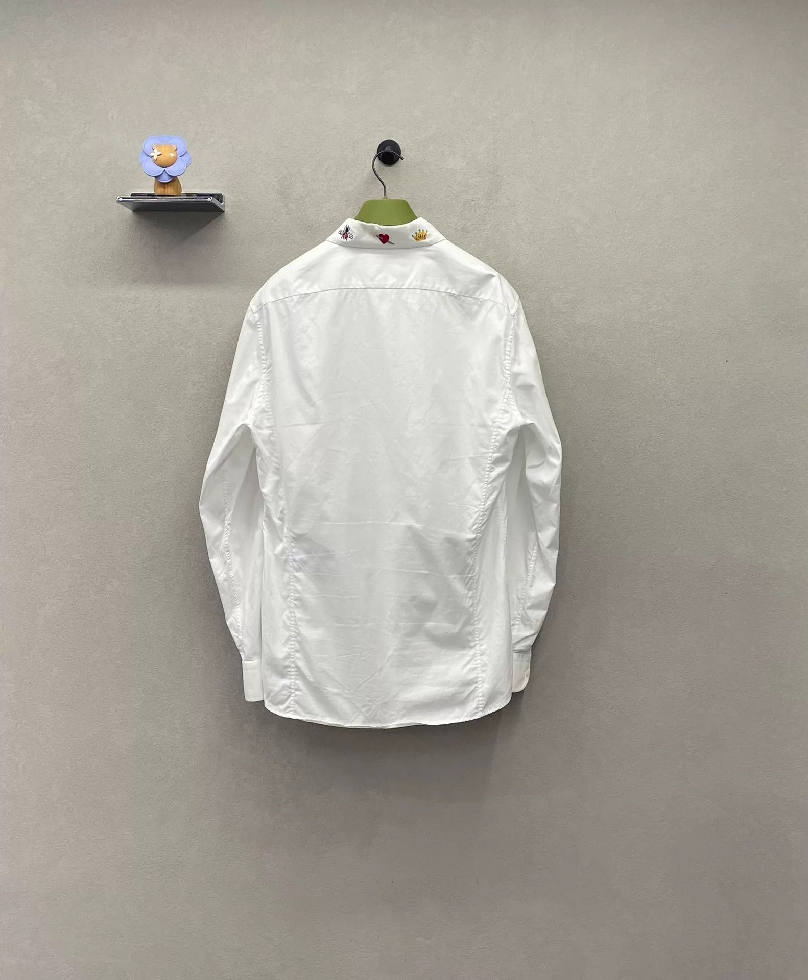 Gucci White Embroidered Collar Long Sleeve Button-Up Shirt Size US XL / EU 56 / 4 - 3 Thumbnail