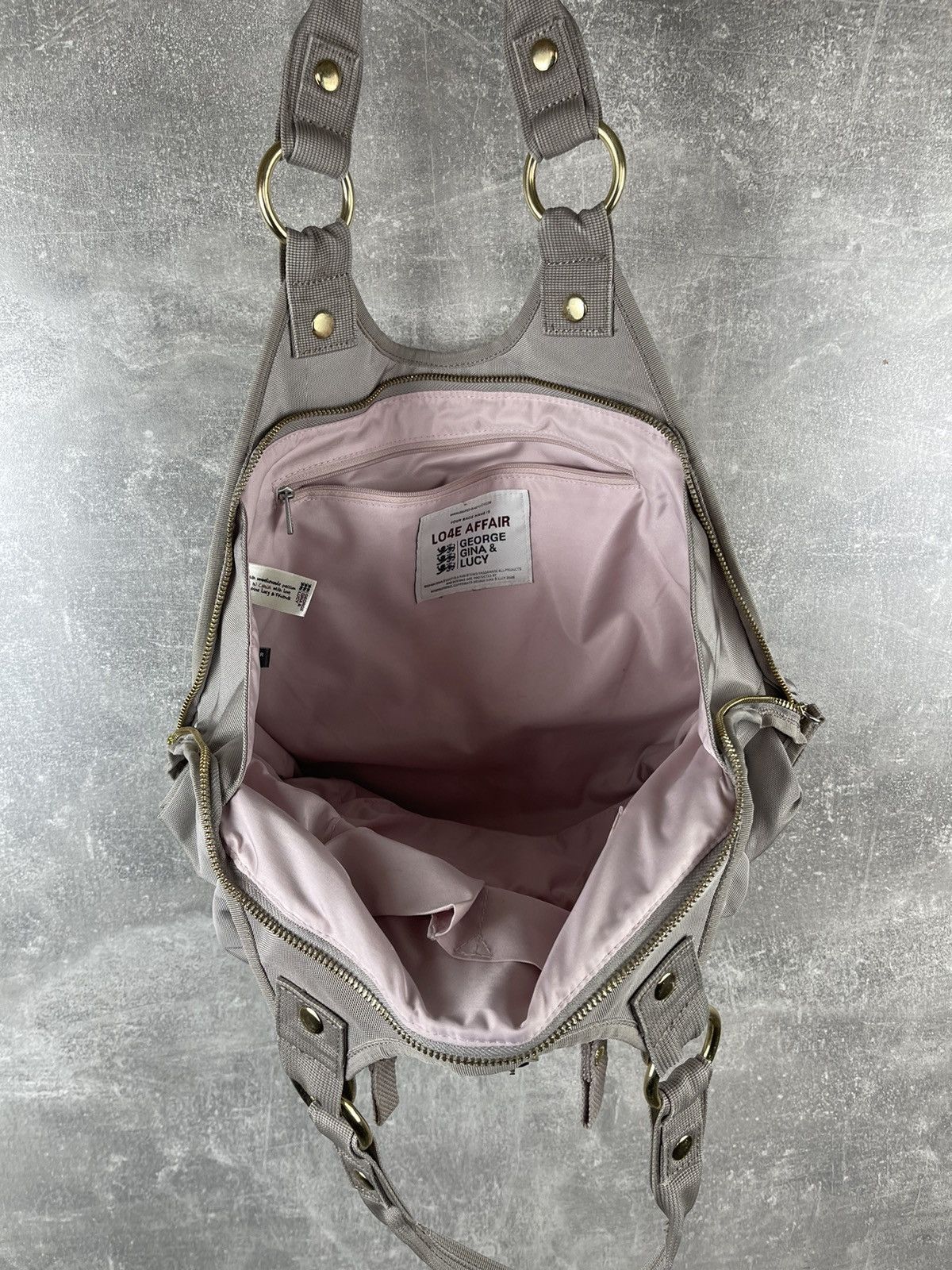 George Gina & Lucy Y2K George Gina & Lucy L04E Affair Nylon Shoulder Bag Grey Size ONE SIZE - 7 Thumbnail