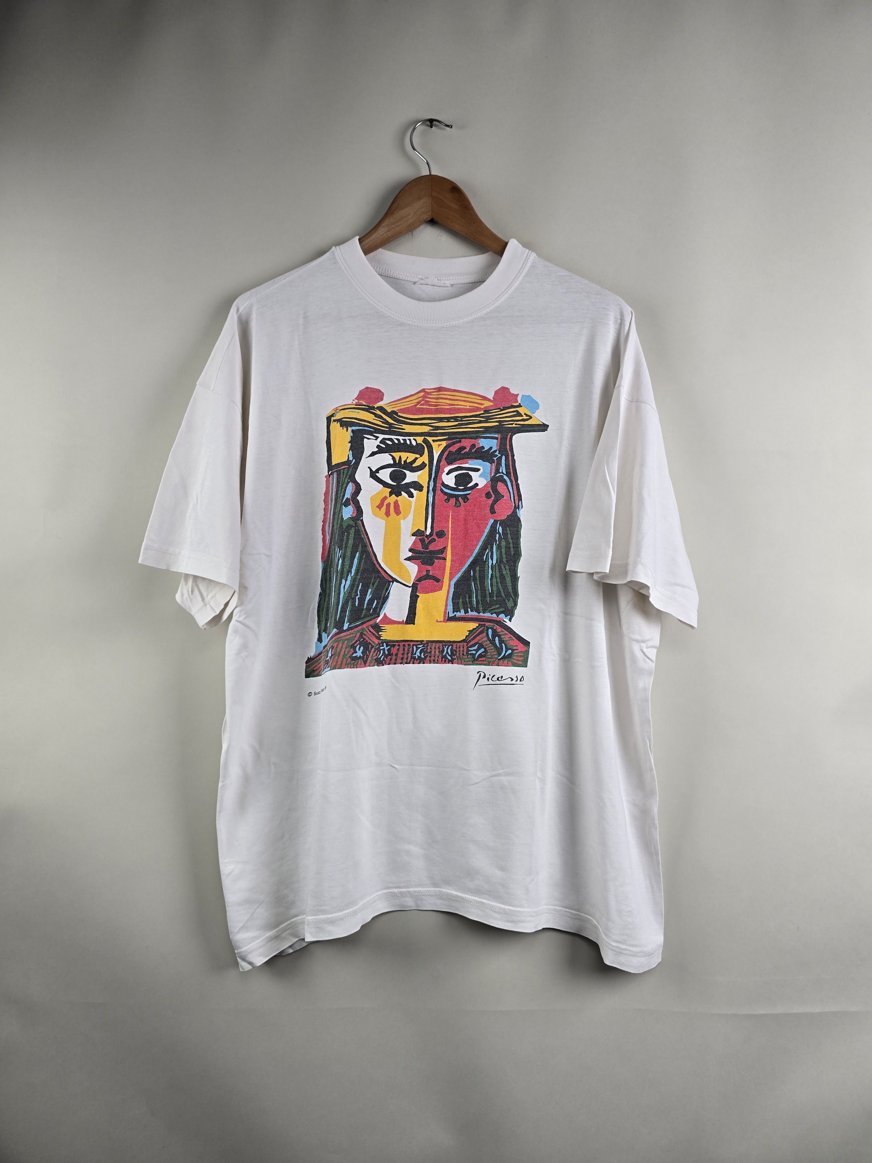 Vintage 1998 Pablo Picasso Art Tee XL 24" 28" Size US XL / EU 56 / 4 - 1 Thumbnail