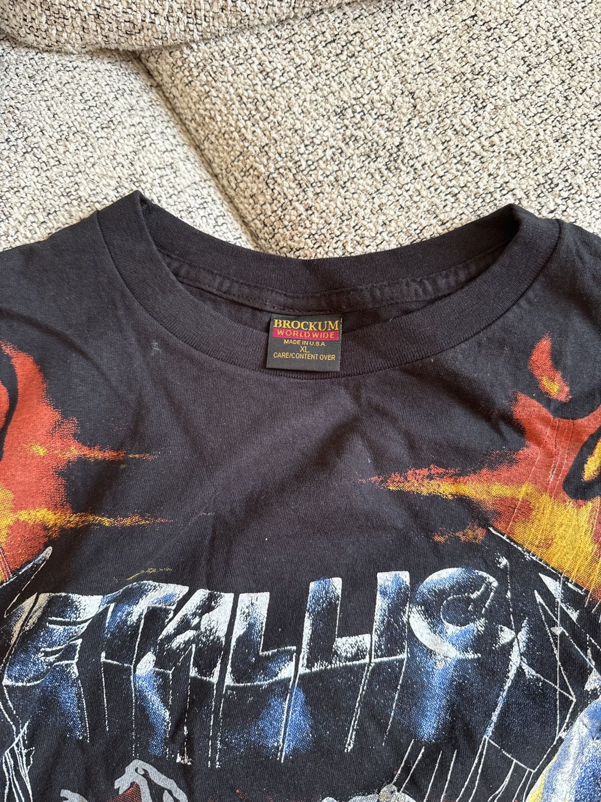 Vintage Metallica vintage merch tee t shirt xl metal all over print Size US XL / EU 56 / 4 - 6 Thumbnail