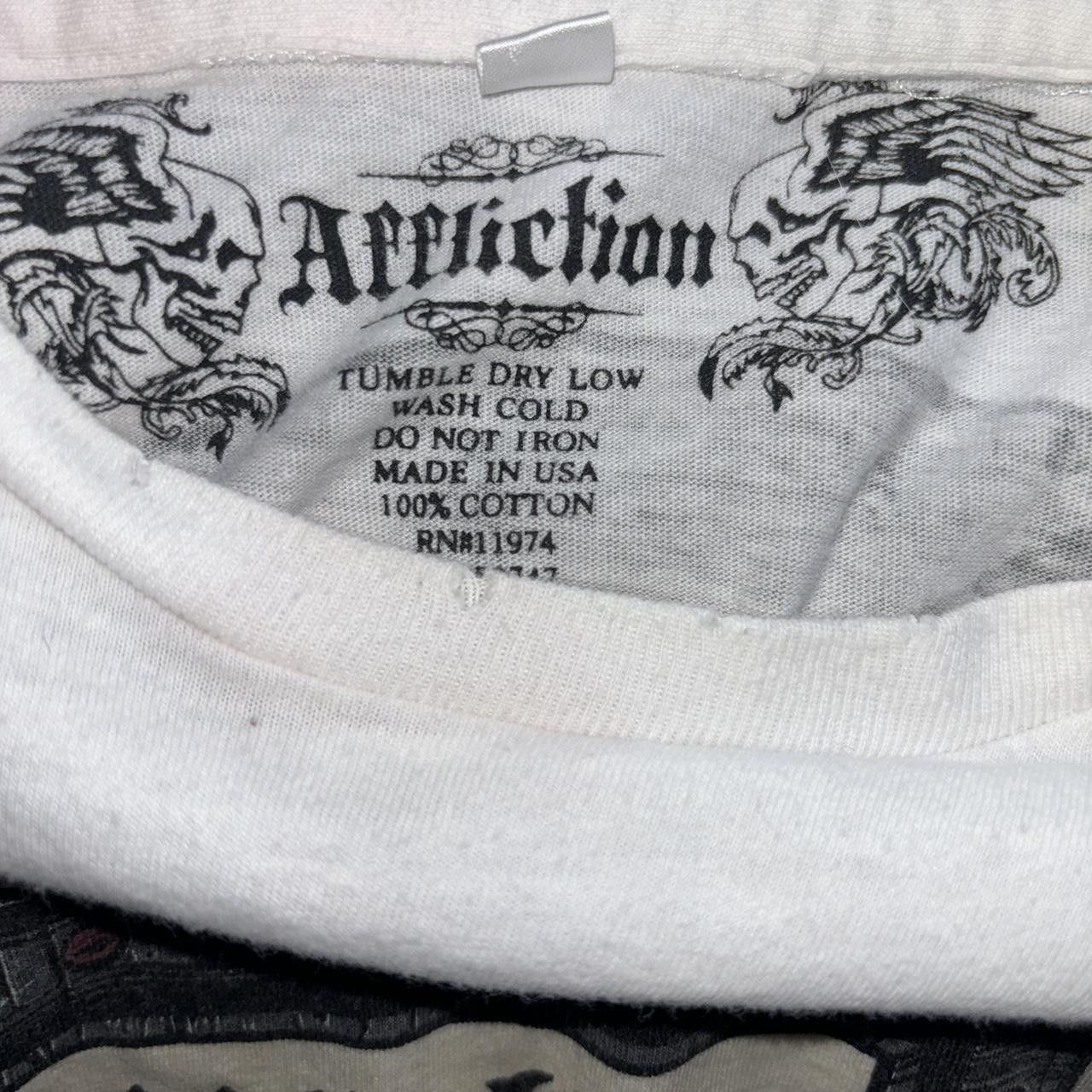 Affliction Affliction white and black tshirt men's size L Size US L / EU 52-54 / 3 - 3 Thumbnail