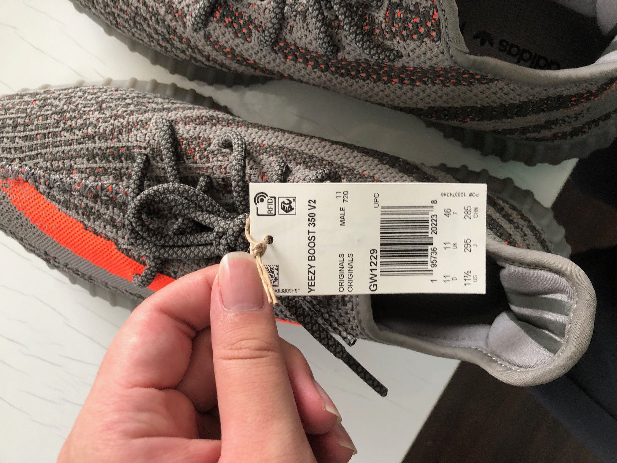 Adidas 350 V2 Low Beluga Reflective Size US 11.5 / EU 44-45 - 6 Thumbnail