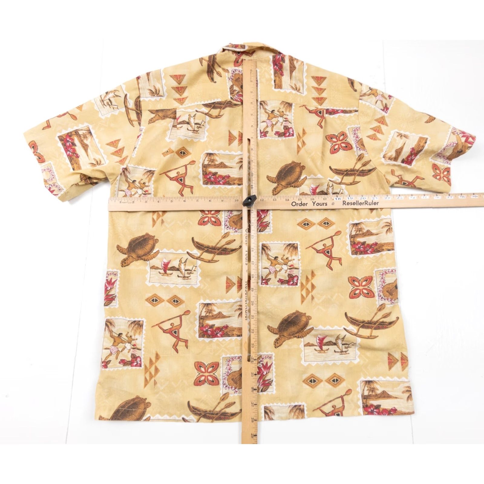ALOHAS Ho Aloha Mens Hawaiian Short Sleeve Button Up Shirt Size US M / EU 48-50 / 2 - 6 Thumbnail