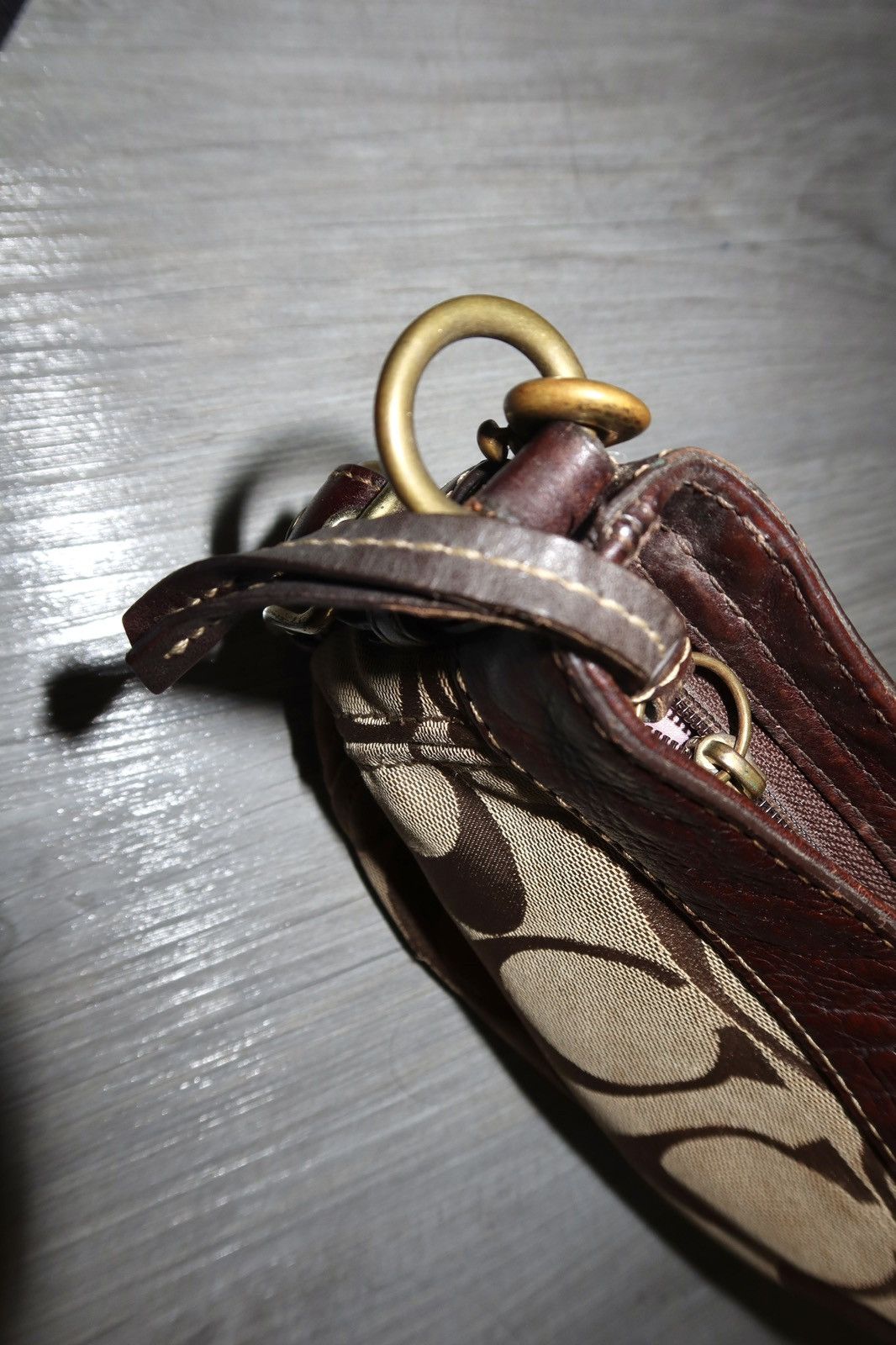 Coach × Vintage Coach Small Zoe Signature Zip Top handbag Size ONE SIZE - 8 Thumbnail
